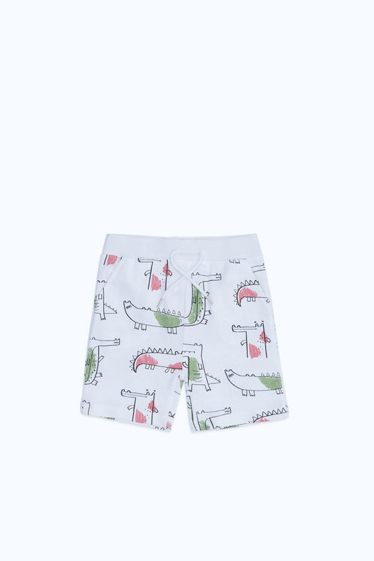 Redtag-Boys-White-Croc-Printed-Active-Shorts-Category:Shorts,-Colour:White,-Deals:New-In,-Dept:Boys,-Filter:Infant-Boys-(3-to-24-Mths),-H1:KWR,-H2:INB,-H3:SPW,-H4:AST,-INB-Shorts,-New-In-INB-APL,-Non-Sale,-S23C,-Season:S23C,-Section:Boys-(0-to-14Yrs),-TBL-Infant-Boys-3 to 24 Months