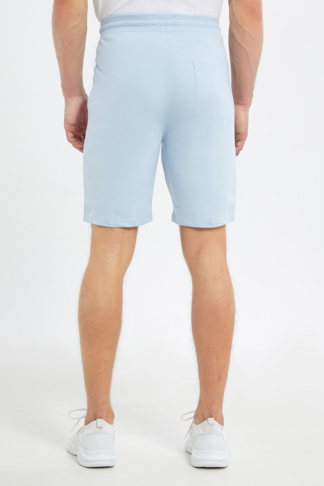 Redtag-Men-Sky-Blue-Sweat-Shorts-Category:Shorts,-Colour:Sky-Blue,-Deals:New-In,-Dept:Menswear,-Filter:Men's-Clothing,-Men-Shorts,-New-In-Men-APL,-Non-Sale,-S23C,-Section:Men-Men's-