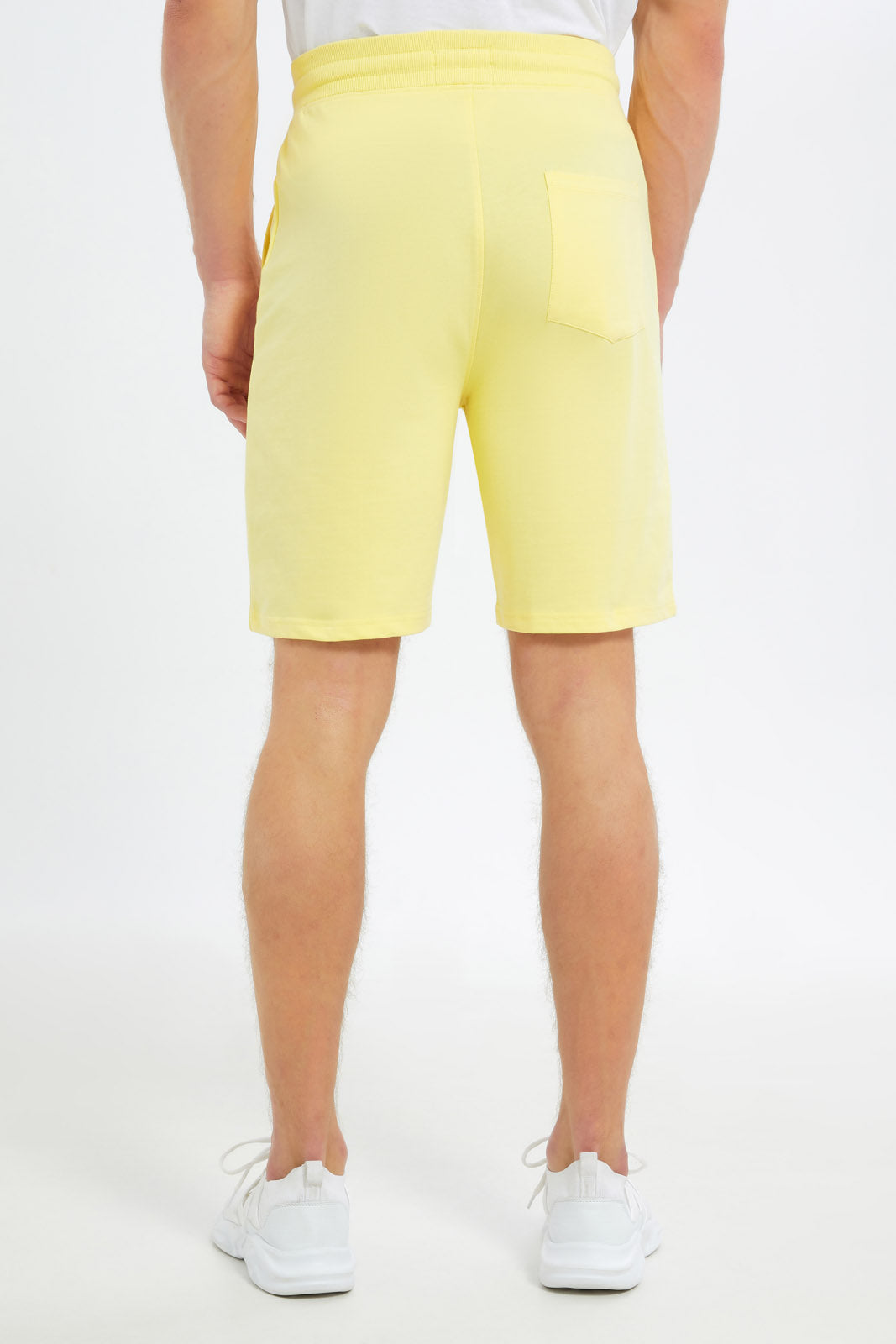 Redtag-Men-Yellow-Sweat-Shorts-Category:Shorts,-Colour:Yellow,-Deals:New-In,-Dept:Menswear,-Filter:Men's-Clothing,-Men-Shorts,-New-In-Men-APL,-Non-Sale,-S23C,-Section:Men-Men's-