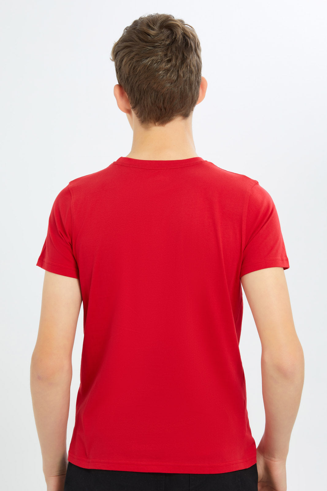 Redtag-Boys-Red-Spiderman-Tee-BSR-T-Shirts,-Category:T-Shirts,-CHA,-Colour:Red,-Deals:New-In,-Dept:Boys,-Filter:Senior-Boys-(8-to-14-Yrs),-New-In-BSR-APL,-Non-Sale,-S23B,-Section:Boys-(0-to-14Yrs),-TBL-Senior-Boys-9 to 14 Years
