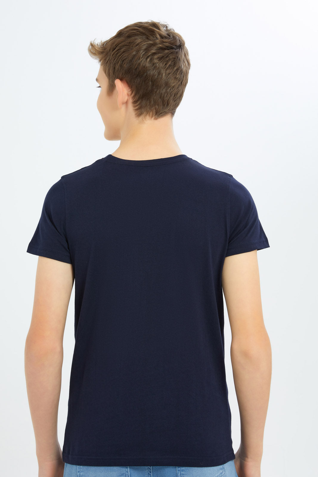 Redtag-Boys-Navy-Infinity-Of-Stones-Tee-BSR-T-Shirts,-Category:T-Shirts,-Colour:Navy,-Deals:New-In,-Dept:Boys,-Filter:Senior-Boys-(8-to-14-Yrs),-New-In-BSR-APL,-Non-Sale,-S23B,-Section:Boys-(0-to-14Yrs),-TBL-Senior-Boys-9 to 14 Years