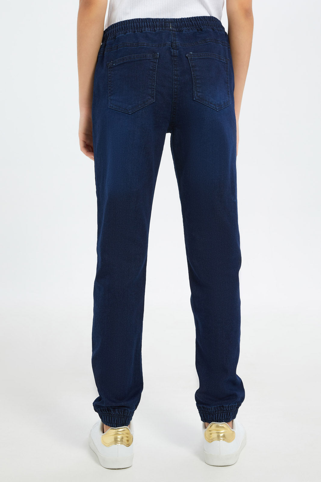 Redtag-Girls-Dk-Wash-Knitted-Jogger-Category:Jeggings,-Colour:Dark-Wash,-Deals:New-In,-Dept:Girls,-Filter:Senior-Girls-(8-to-14-Yrs),-FIT-WALL-(FTW),-GSR-Jeggings,-H1:KWR,-H2:GSR,-H3:DNB,-H4:JEG,-New-In-GSR-APL,-Non-Sale,-S23B,-Season:S23B,-Section:Girls-(0-to-14Yrs)-Senior-Girls-9 to 14 Years