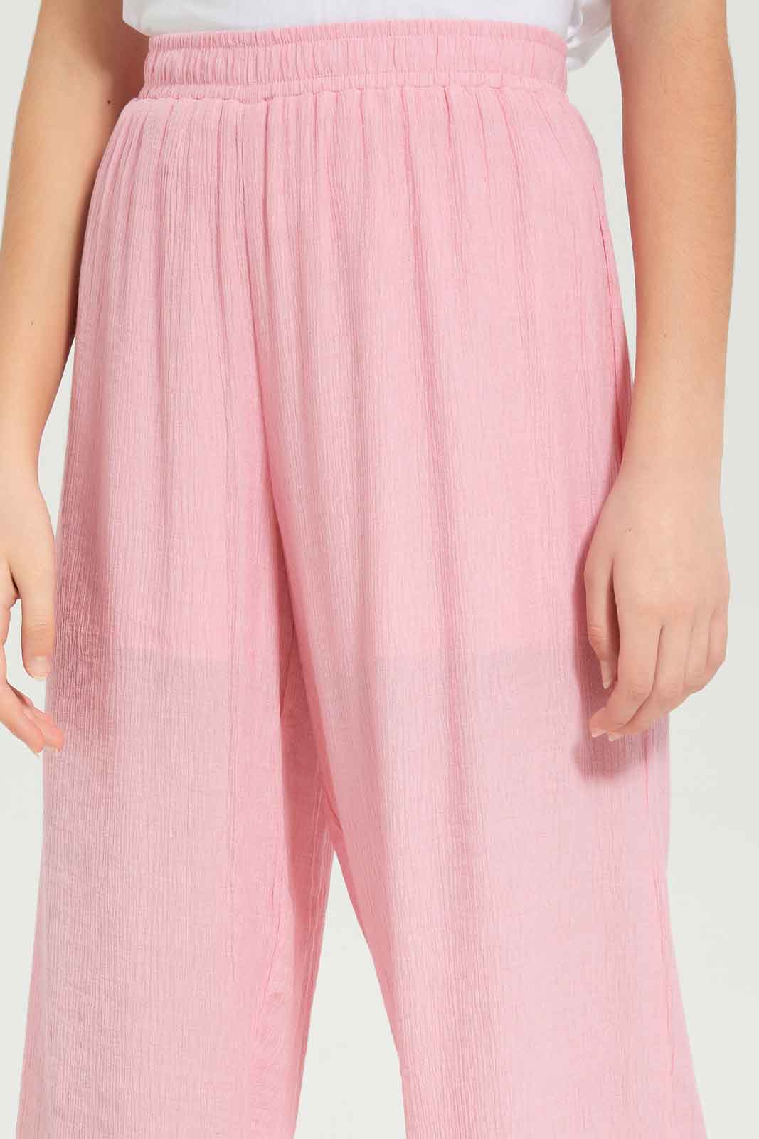 Redtag-Girls-Pink-Culottes-Category:Trousers,-Colour:Apricot,-Deals:New-In,-Dept:Girls,-Filter:Senior-Girls-(8-to-14-Yrs),-GSR-Trousers,-New-In-GSR-APL,-Non-Sale,-S23B,-Section:Girls-(0-to-14Yrs),-VLM-Senior-Girls-9 to 14 Years