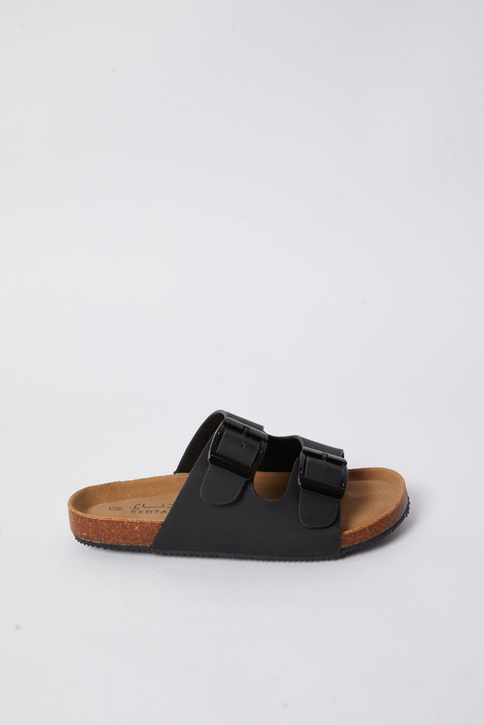 Redtag-Black-Cork-Sandal-BSR-Sandals,-Category:Shoes,-Colour:Black,-Deals:New-In,-Filter:Boys-Footwear-(5-to-14-Yrs),-N/A,-New-In-BSR-FOO,-Non-Sale,-S23B,-Section:Boys-(0-to-14Yrs)-Senior-Boys-5 to 14 Years
