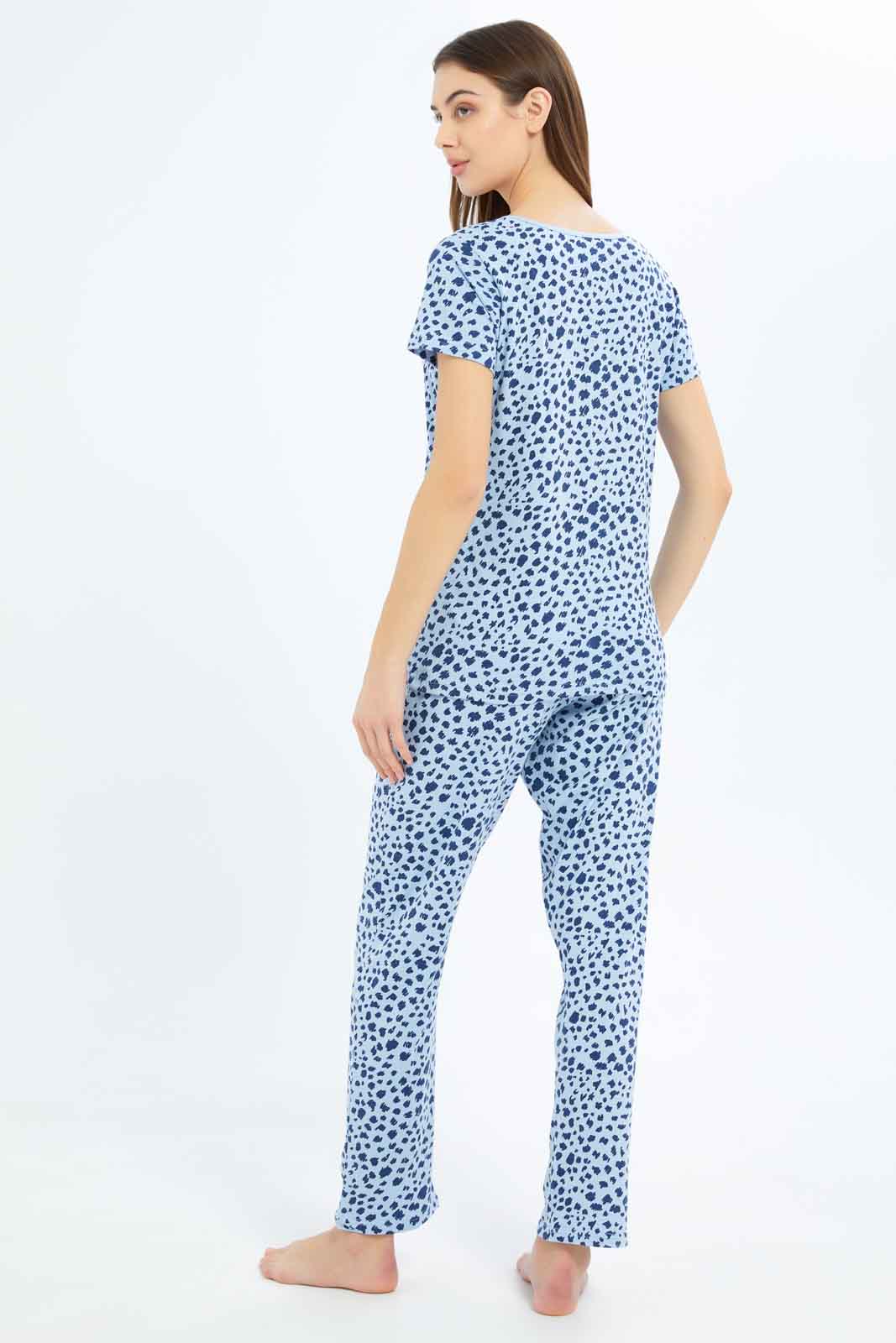 Redtag-Women-Assorted-Short-Aop-Bottom-Sleeves-Pajama-Set-Category:Pyjama-Sets,-Colour:Assorted,-Deals:New-In,-Dept:Ladieswear,-Filter:Women's-Clothing,-New-In-Women-APL,-Non-Sale,-S23B,-Section:Women,-TBL,-Women-Pyjama-Sets--
