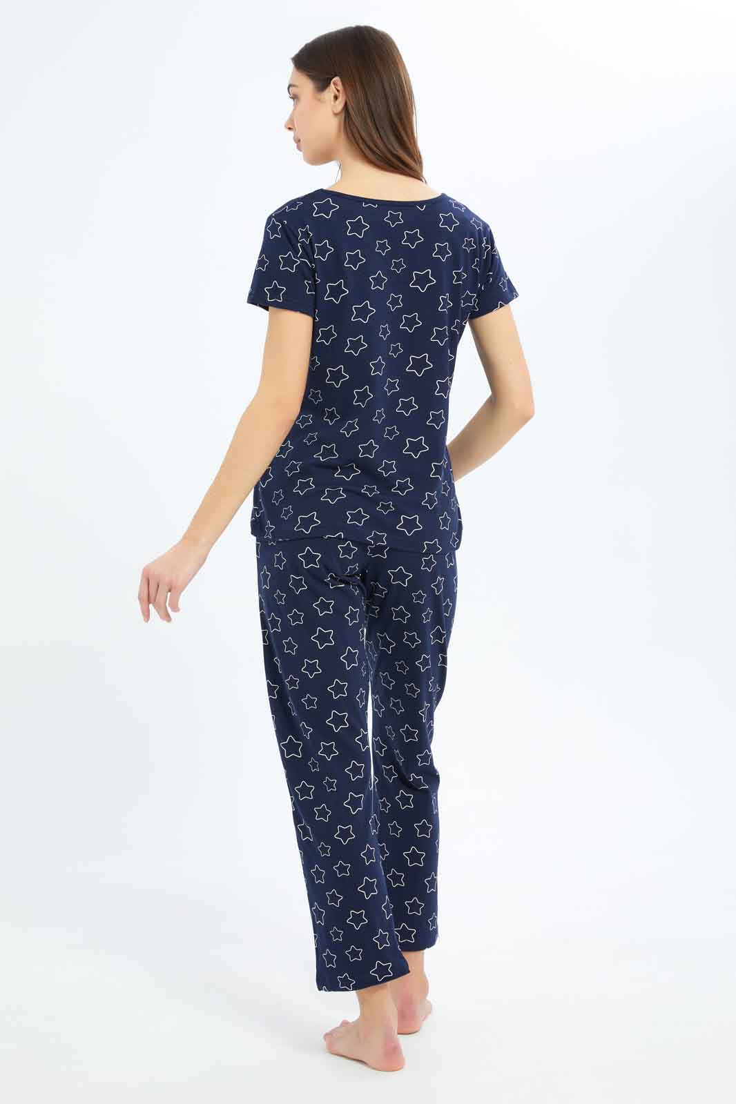 Redtag-Women-Assorted-Short-Aop-Bottom-Sleeves-Pajama-Set-Category:Pyjama-Sets,-Colour:Assorted,-Deals:New-In,-Dept:Ladieswear,-Filter:Women's-Clothing,-New-In-Women-APL,-Non-Sale,-S23B,-Section:Women,-TBL,-Women-Pyjama-Sets--