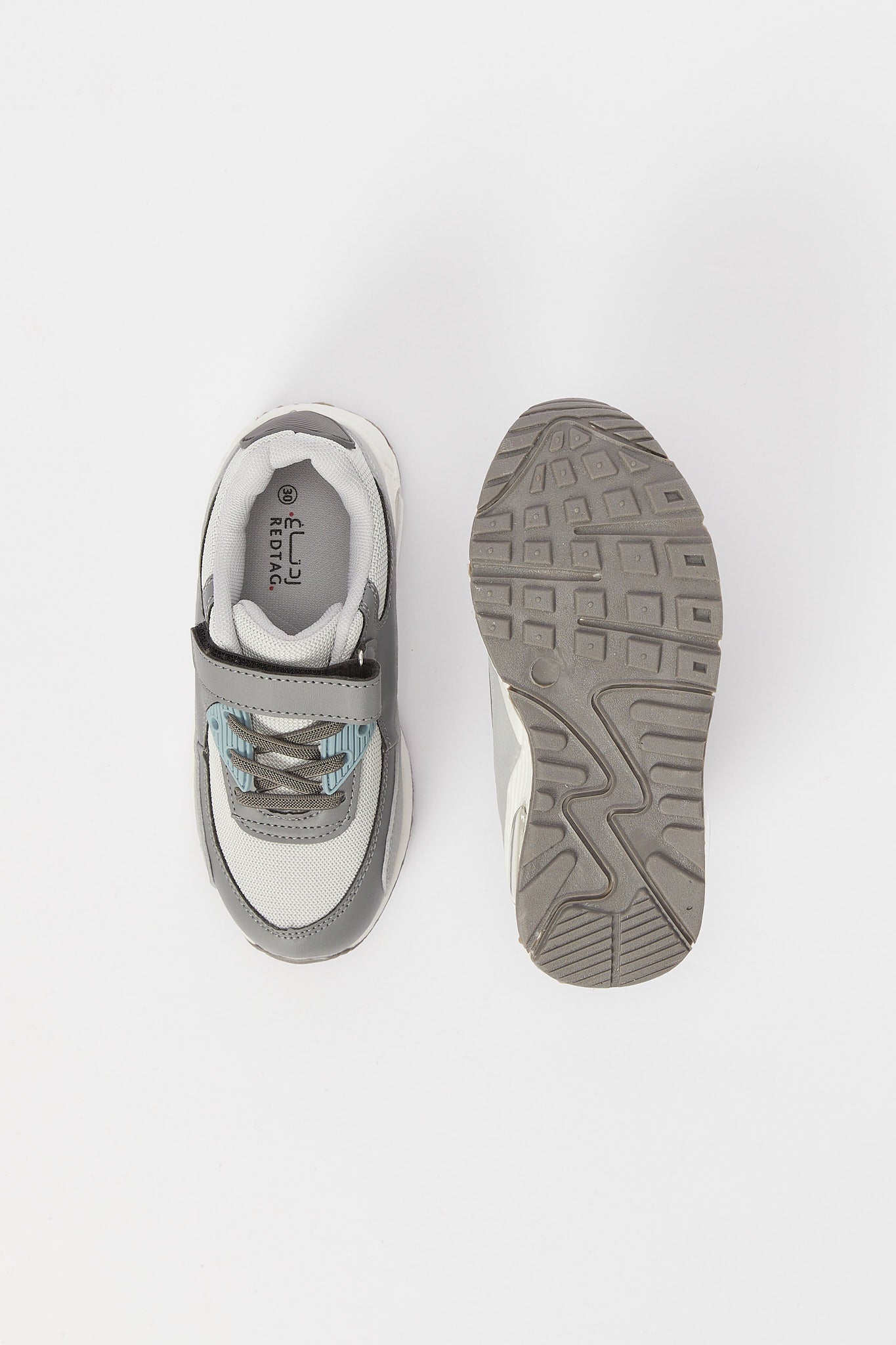 Redtag-Grey-Airbag-Sole-Sneaker-BSR-Trainers,-Category:Shoes,-Colour:Grey,-Deals:New-In,-Filter:Boys-Footwear-(5-to-14-Yrs),-H1:FOO,-H2:BSR,-H3:TRN,-H4:CLT,-N/A,-New-In-BSR-FOO,-Non-Sale,-S23B,-Season:S23B,-Section:Boys-(0-to-14Yrs)-Senior-Boys-5 to 14 Years