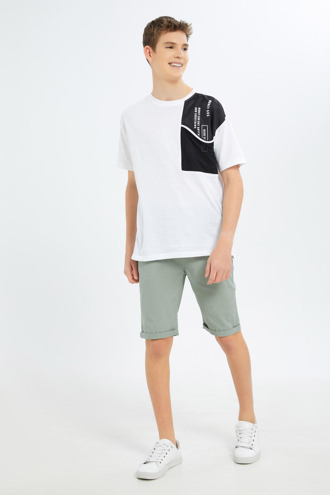 Redtag-Boys-Mint-Pull-On-Trouser-Short-BSR-Shorts,-Category:Shorts,-Colour:Mint,-Deals:New-In,-Dept:Boys,-Filter:Senior-Boys-(8-to-14-Yrs),-New-In-BSR-APL,-Non-Sale,-S23C,-Section:Boys-(0-to-14Yrs),-TBL-Senior-Boys-9 to 14 Years