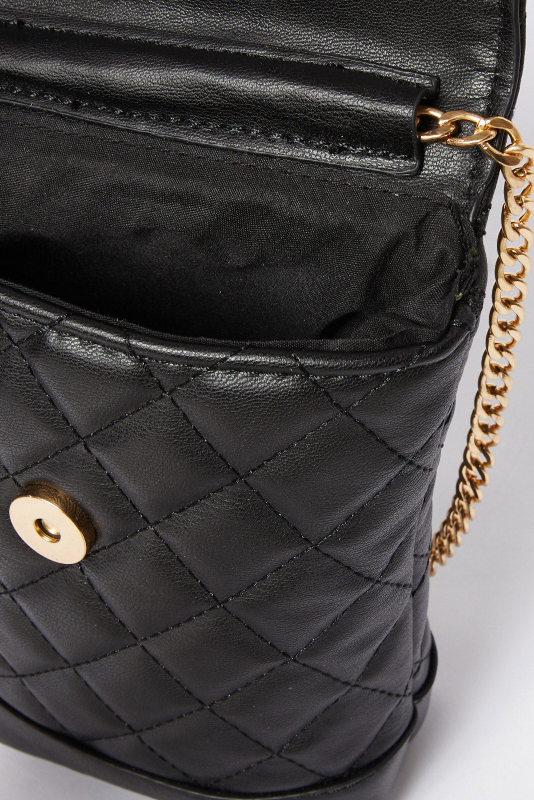 Redtag-Black-Quilted-Mobile-Case-Category:Bags,-Colour:Black,-Filter:Women's-Accessories,-H1:ACC,-H2:LAD,-H3:LAB,-H4:SHP,-New-In,-New-In-Women-ACC,-Non-Sale,-S23B,-Season:S23B,-Section:Women,-Women-Bags-Women-