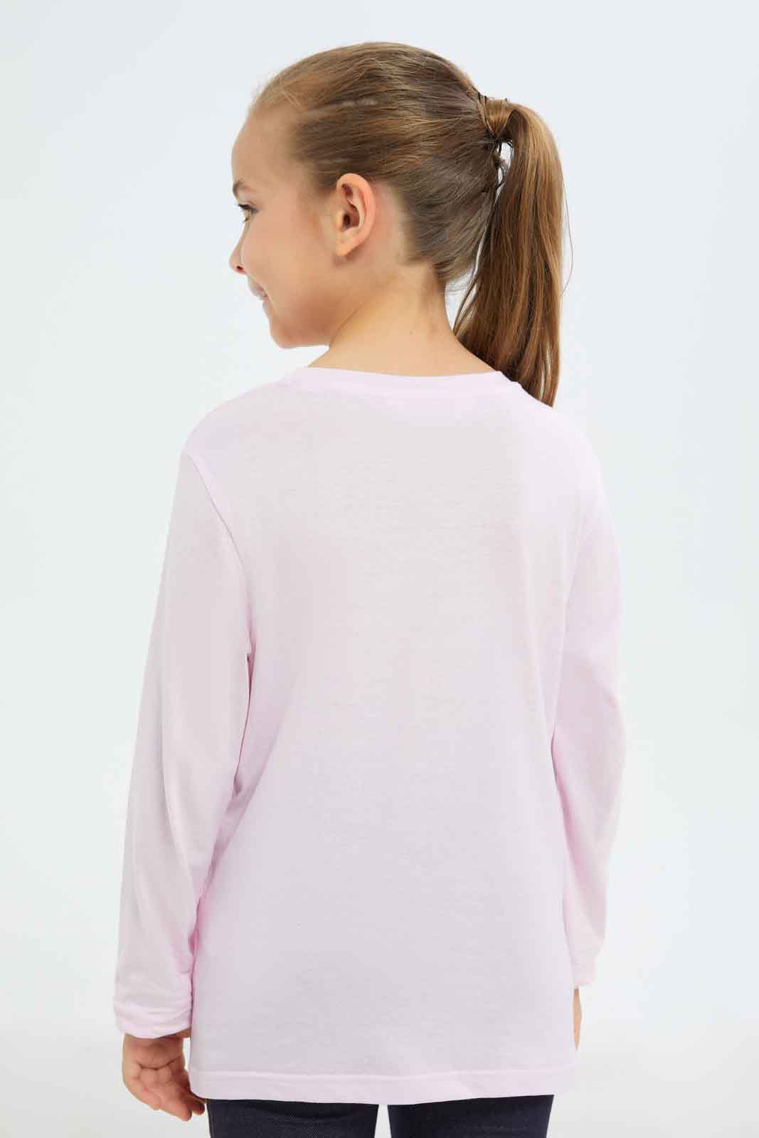 Redtag-Girls-Fuschia-Teddy-Bear-Tee-Category:T-Shirts,-Colour:Fuchsia,-Deals:New-In,-Dept:Girls,-Filter:Girls-(2-to-8-Yrs),-GIR-T-Shirts,-New-In-GIR-APL,-Non-Sale,-S23A,-Section:Girls-(0-to-14Yrs)-Girls-2 to 8 Years