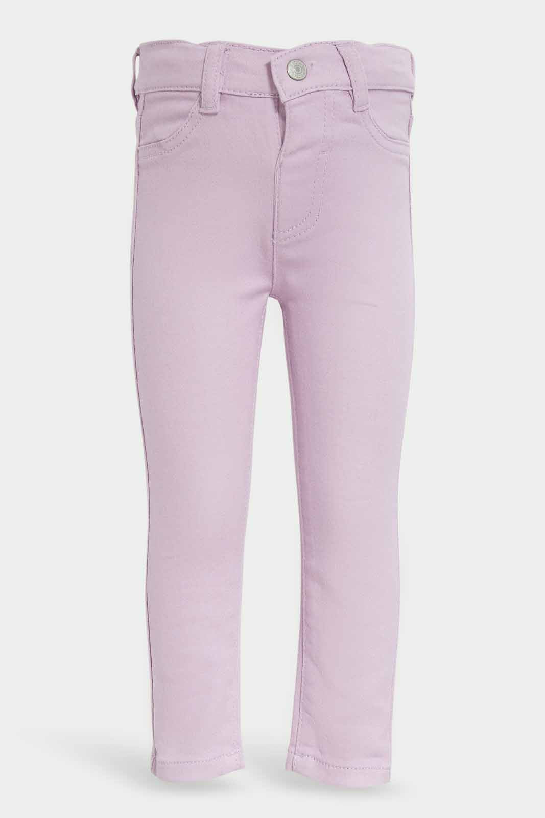 Redtag-Girls-Lilac-Woven-Jeggings-Category:Jeggings,-Colour:Lilac,-Deals:New-In,-Dept:Girls,-Filter:Infant-Girls-(3-to-24-Mths),-ING-Jeggings,-New-In-ING-APL,-Non-Sale,-S23A,-Section:Girls-(0-to-14Yrs)-Infant-Girls-