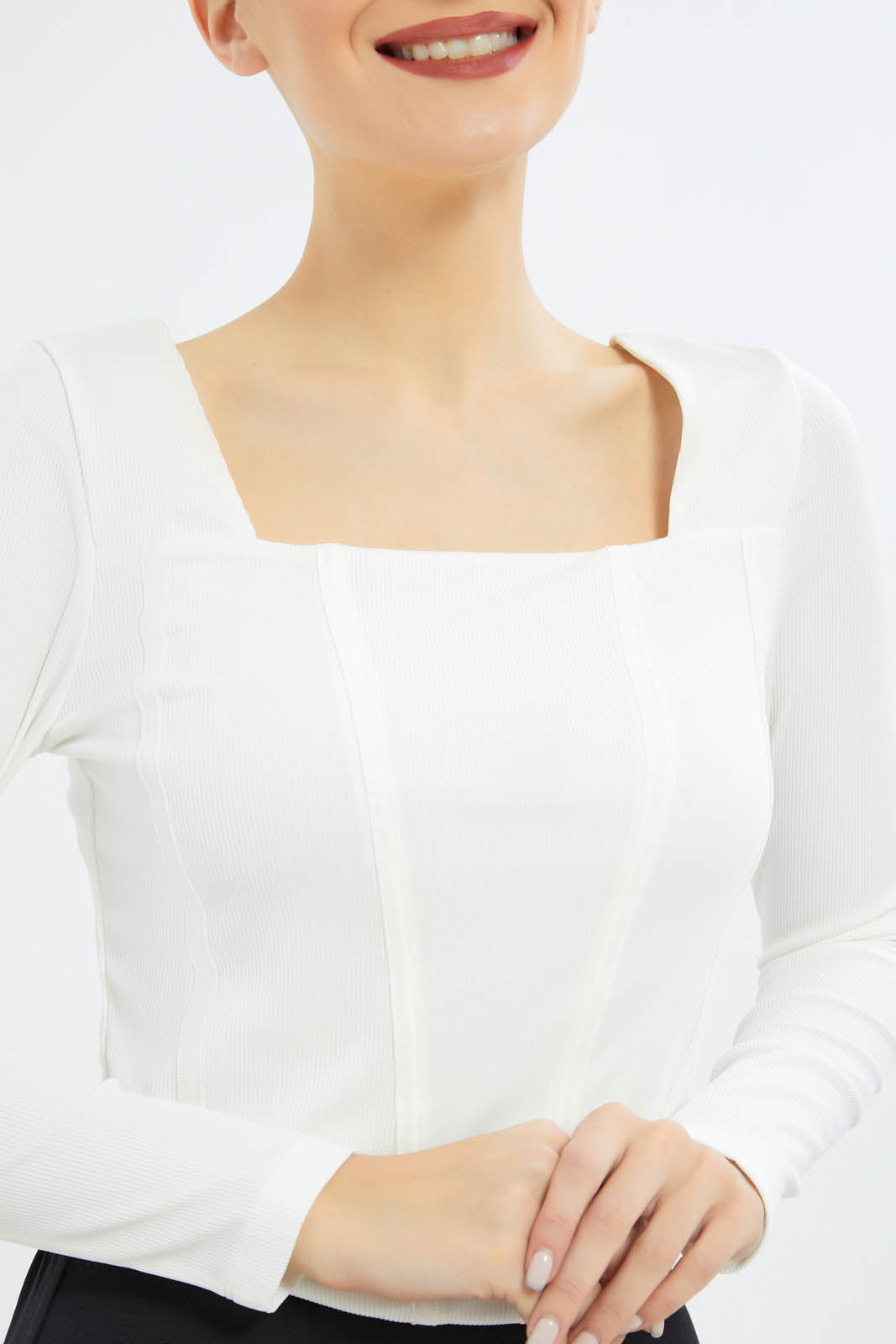 Redtag-Women-Ls-Corset-Top-Category:Tops,-Colour:White,-Deals:New-In,-Dept:Ladieswear,-Filter:Women's-Clothing,-New-In-Women-APL,-Non-Sale,-S23B,-Section:Women,-Women-Tops-Women's-