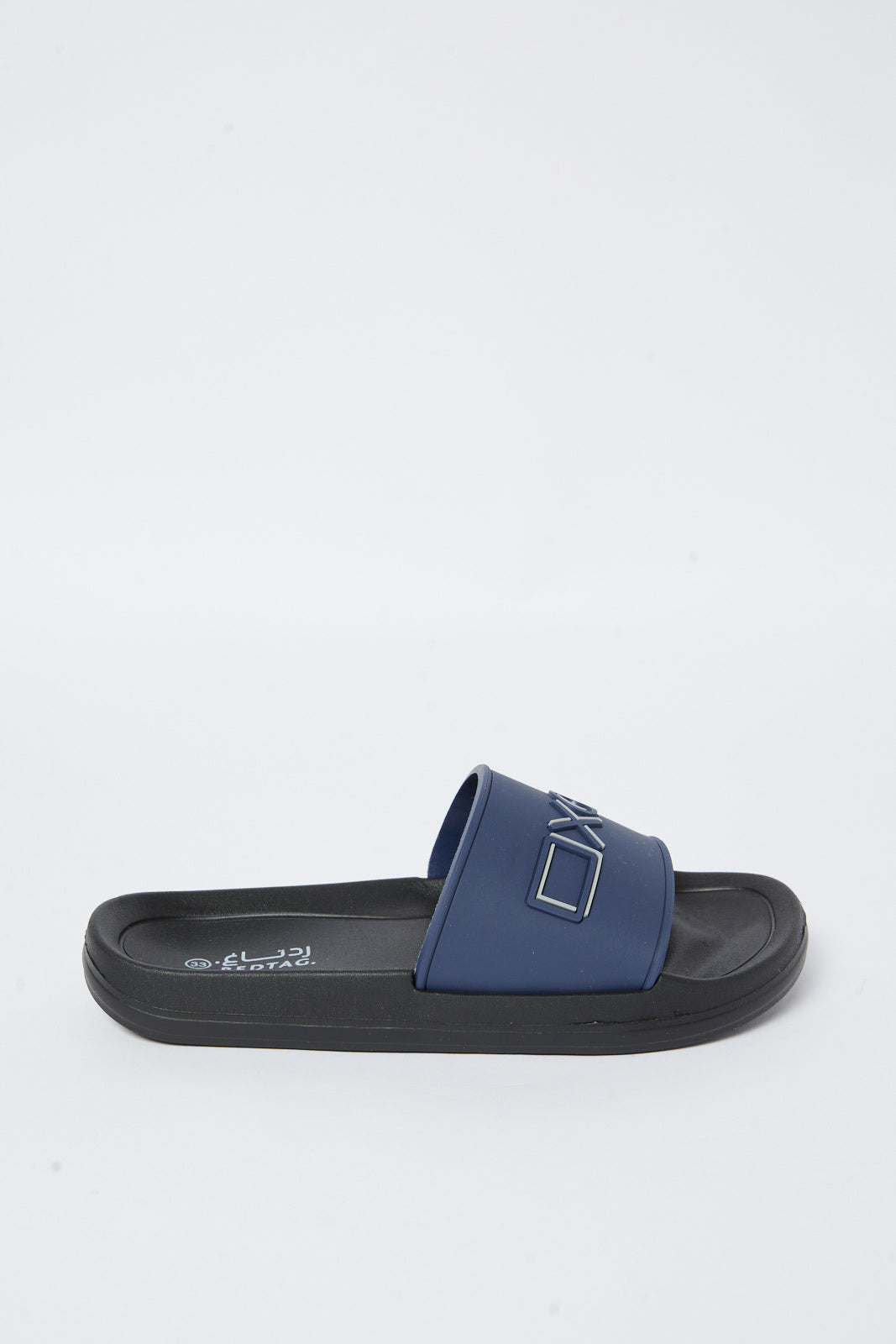 Redtag-Navy-Gamepad-Embossed-Slide-BSR-Flip-Flops,-Category:Shoes,-Colour:Navy,-Deals:New-In,-Filter:Boys-Footwear-(5-to-14-Yrs),-N/A,-New-In-BSR-FOO,-Non-Sale,-S23A,-Section:Boys-(0-to-14Yrs)-Senior-Boys-5 to 14 Years
