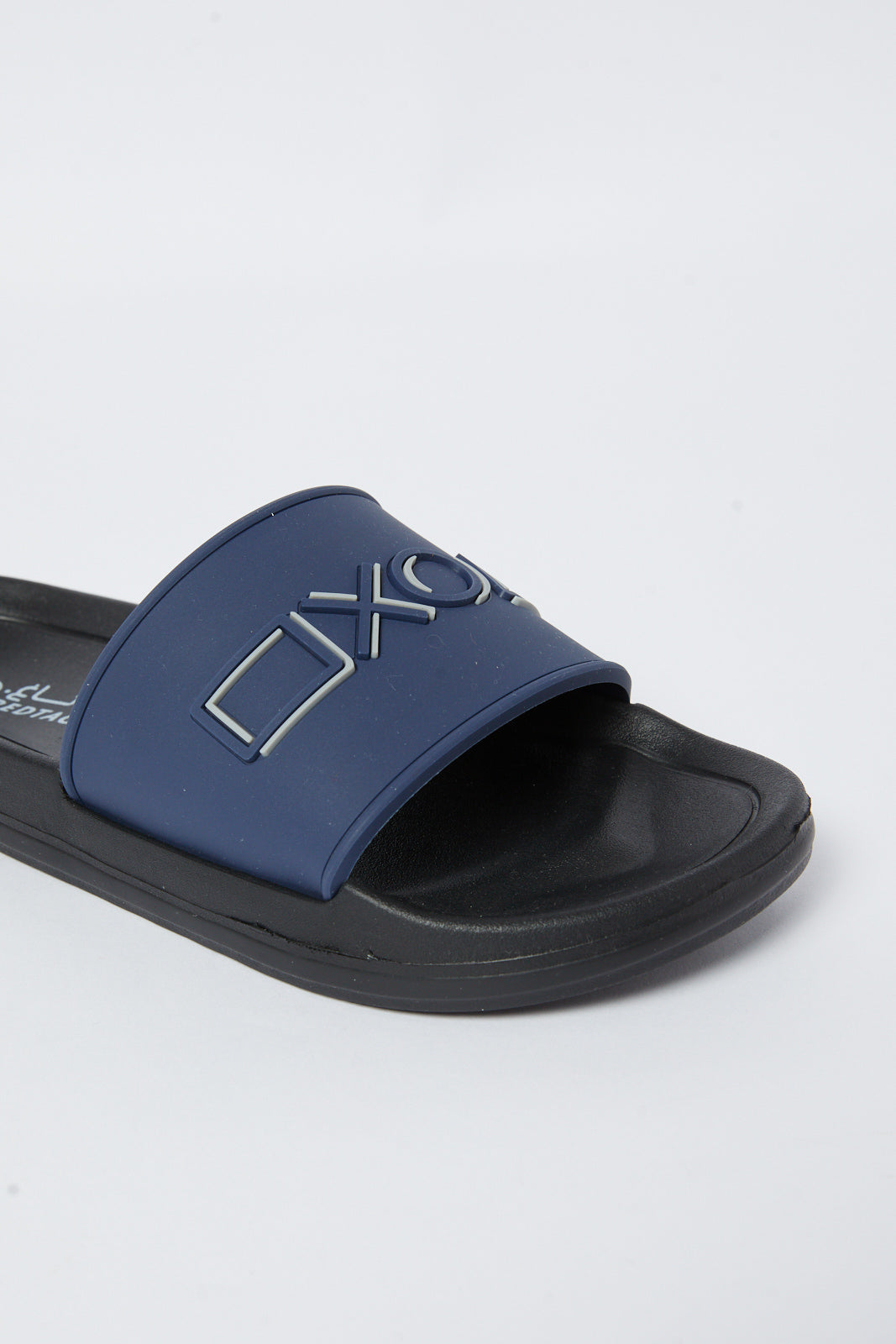 Redtag-Navy-Gamepad-Embossed-Slide-BSR-Flip-Flops,-Category:Shoes,-Colour:Navy,-Deals:New-In,-Filter:Boys-Footwear-(5-to-14-Yrs),-N/A,-New-In-BSR-FOO,-Non-Sale,-S23A,-Section:Boys-(0-to-14Yrs)-Senior-Boys-5 to 14 Years