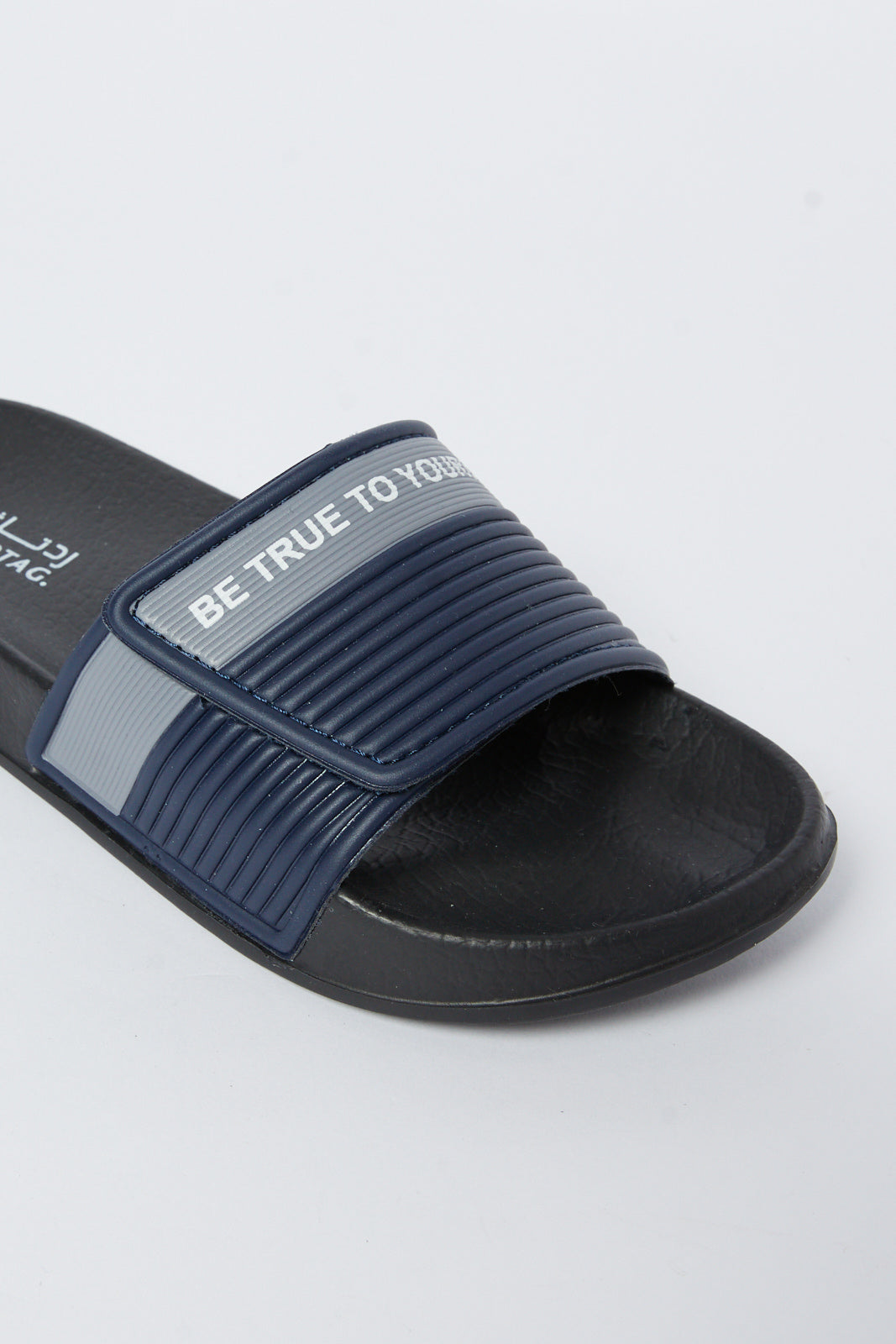 Redtag-Navy-Slogan-Print-Slide-BSR-Flip-Flops,-Category:Shoes,-Colour:Navy,-Deals:New-In,-Filter:Boys-Footwear-(5-to-14-Yrs),-N/A,-New-In-BSR-FOO,-Non-Sale,-S23A,-Section:Boys-(0-to-14Yrs)-Senior-Boys-5 to 14 Years