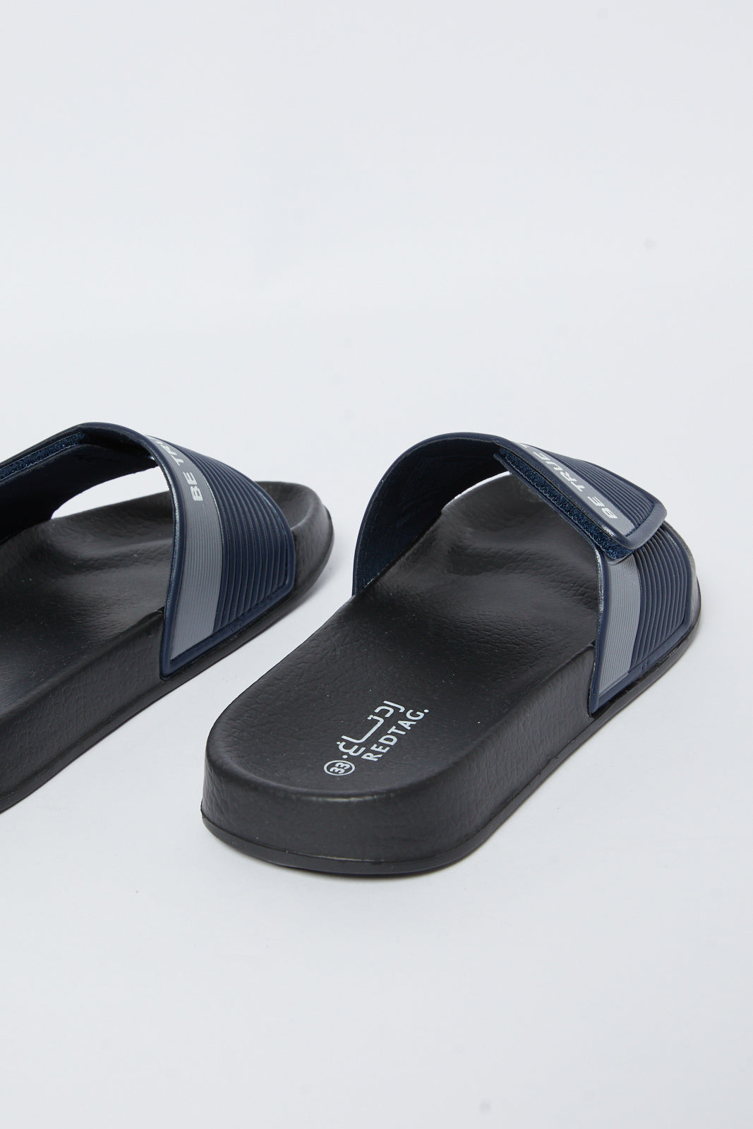 Redtag-Navy-Slogan-Print-Slide-BSR-Flip-Flops,-Category:Shoes,-Colour:Navy,-Deals:New-In,-Filter:Boys-Footwear-(5-to-14-Yrs),-N/A,-New-In-BSR-FOO,-Non-Sale,-S23A,-Section:Boys-(0-to-14Yrs)-Senior-Boys-5 to 14 Years