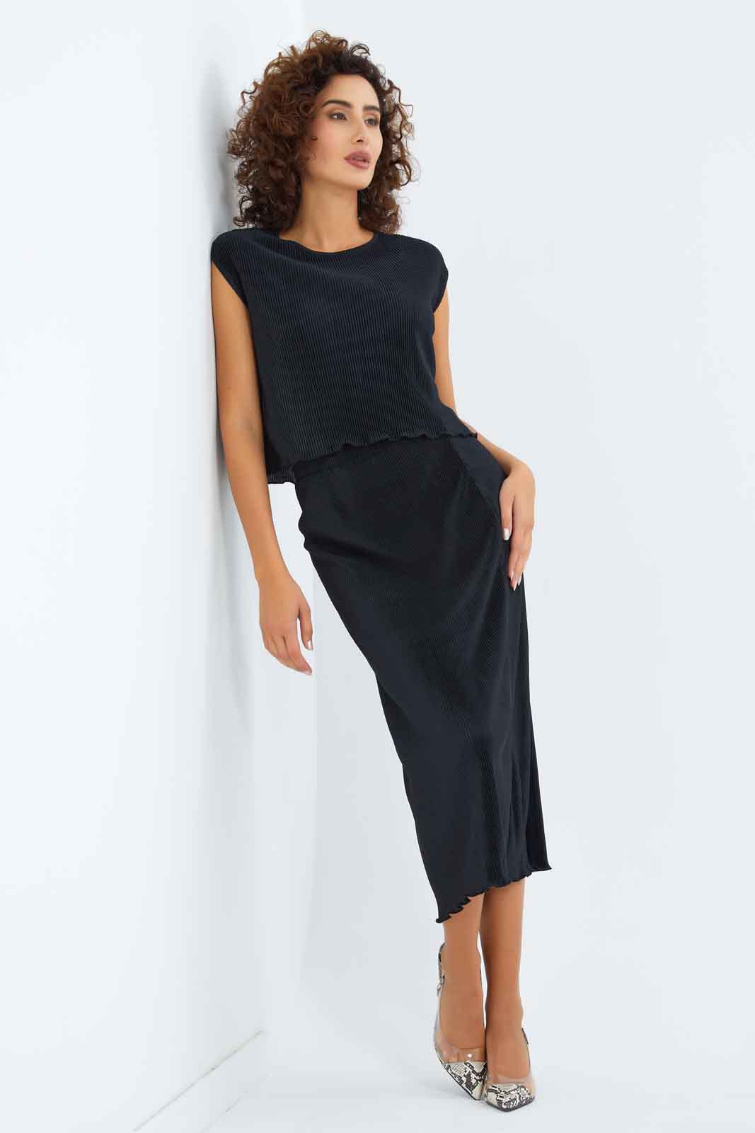 Redtag-Women-Sleeveless-Plisse-Top-Solid-Category:Blouses,-Colour:Black,-Deals:New-In,-Dept:Ladieswear,-Filter:Women's-Clothing,-New-In-Women-APL,-Non-Sale,-S23B,-Section:Women,-Women-Blouses-Women's-