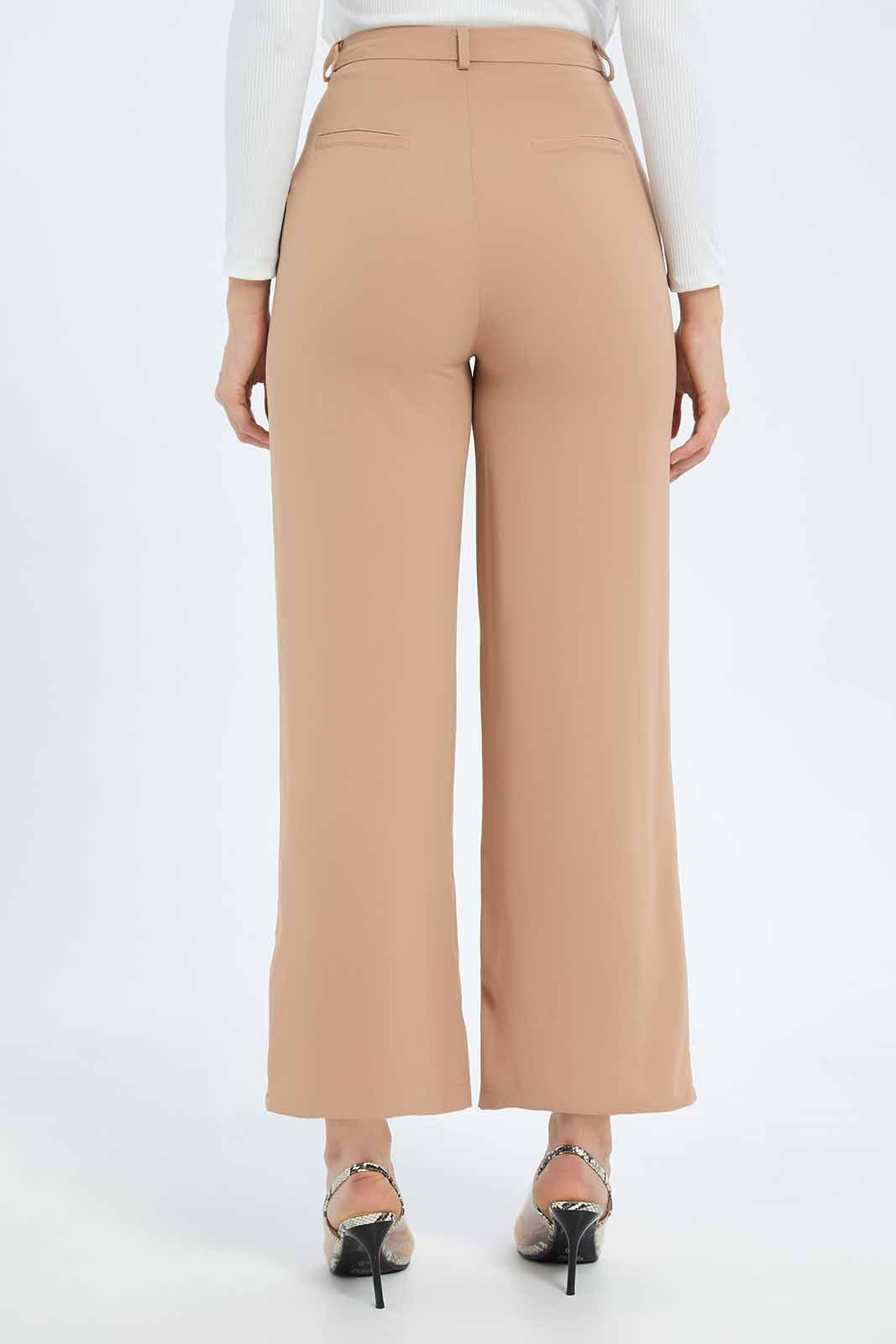 Redtag-Women-Peach-Straight-Fit-Trouser-Category:Trousers,-Colour:Apricot,-Deals:New-In,-Dept:Ladieswear,-Filter:Women's-Clothing,-LMC,-New-In-Women-APL,-Non-Sale,-S23B,-Section:Women,-Women-Trousers--