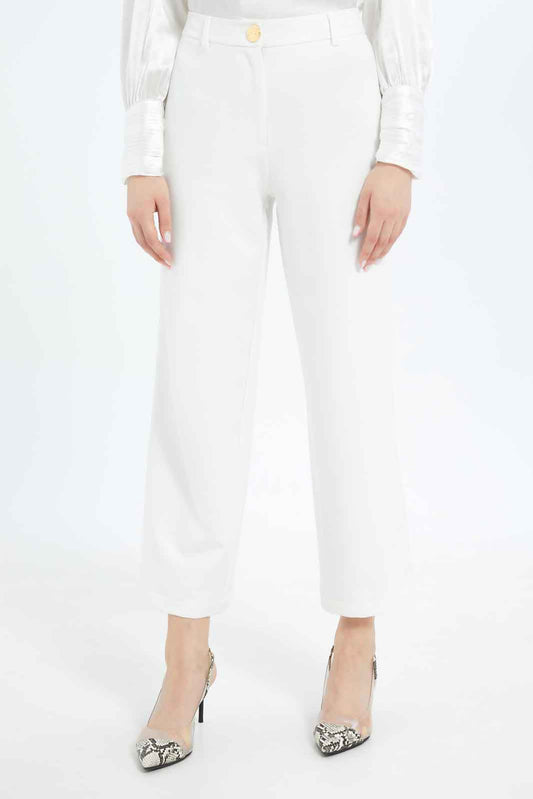 Redtag-Women-White-Wideleg-Trouser-Category:Trousers,-Colour:White,-Deals:New-In,-Dept:Ladieswear,-Filter:Women's-Clothing,-LMC,-New-In-Women-APL,-Non-Sale,-S23B,-Section:Women,-Women-Trousers--