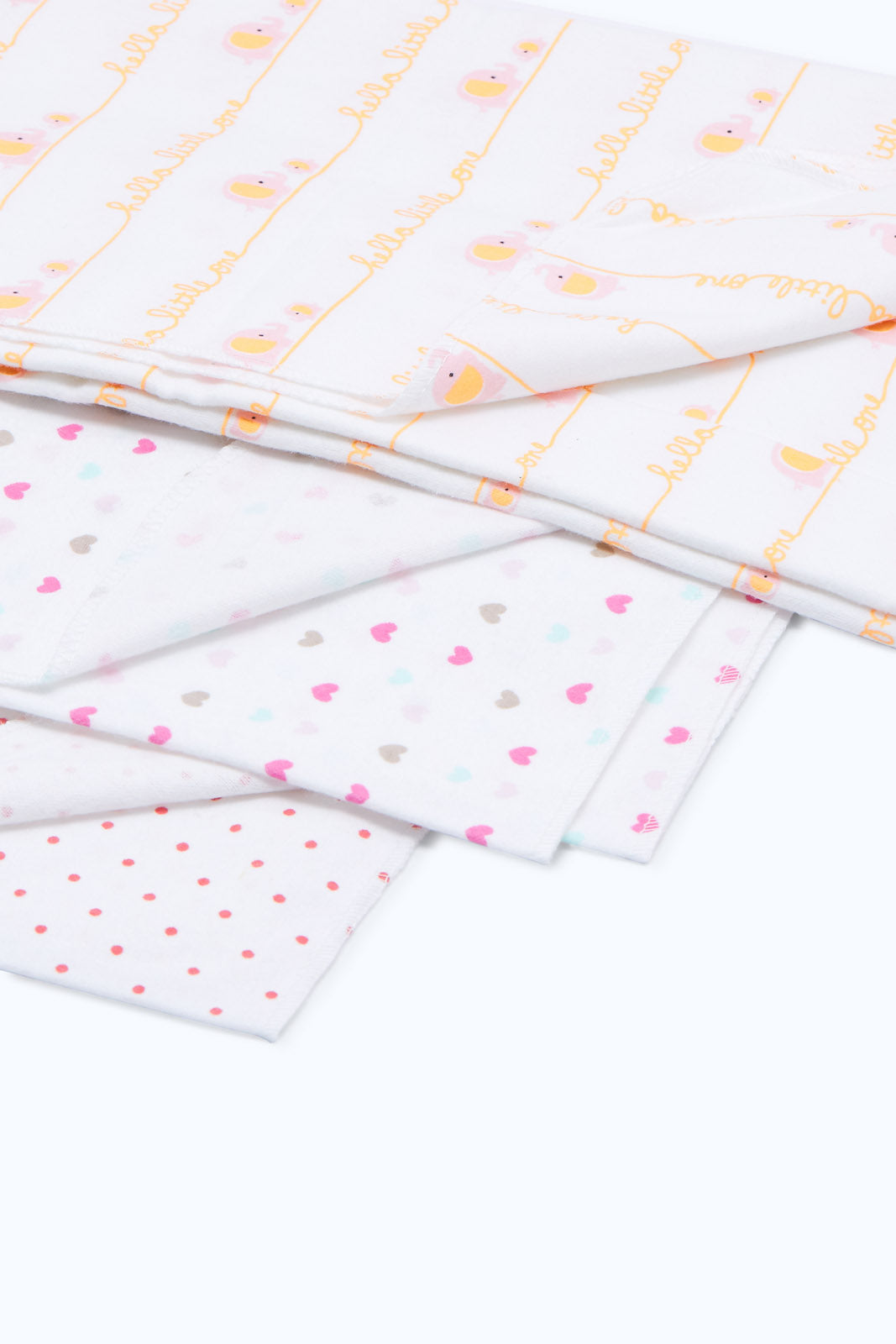 Redtag-Orange-3-Pack-Girl-Multi-Pack-Flannel-Blankets-Category:Newborn-Accessories,-Colour:Yellow,-Deals:2-FOR-90,-Deals:New-In,-Dept:New-Born,-Filter:Baby-(0-to-12-Mths),-H1:KWR,-H2:NBF,-H3:ACC,-H4:SAT,-NBF-Newborn-Accessories,-New-In-NBF-APL,-Non-Sale,-S23B,-Season:S23B,-Section:Boys-(0-to-14Yrs)-Baby-0 to 12 Months