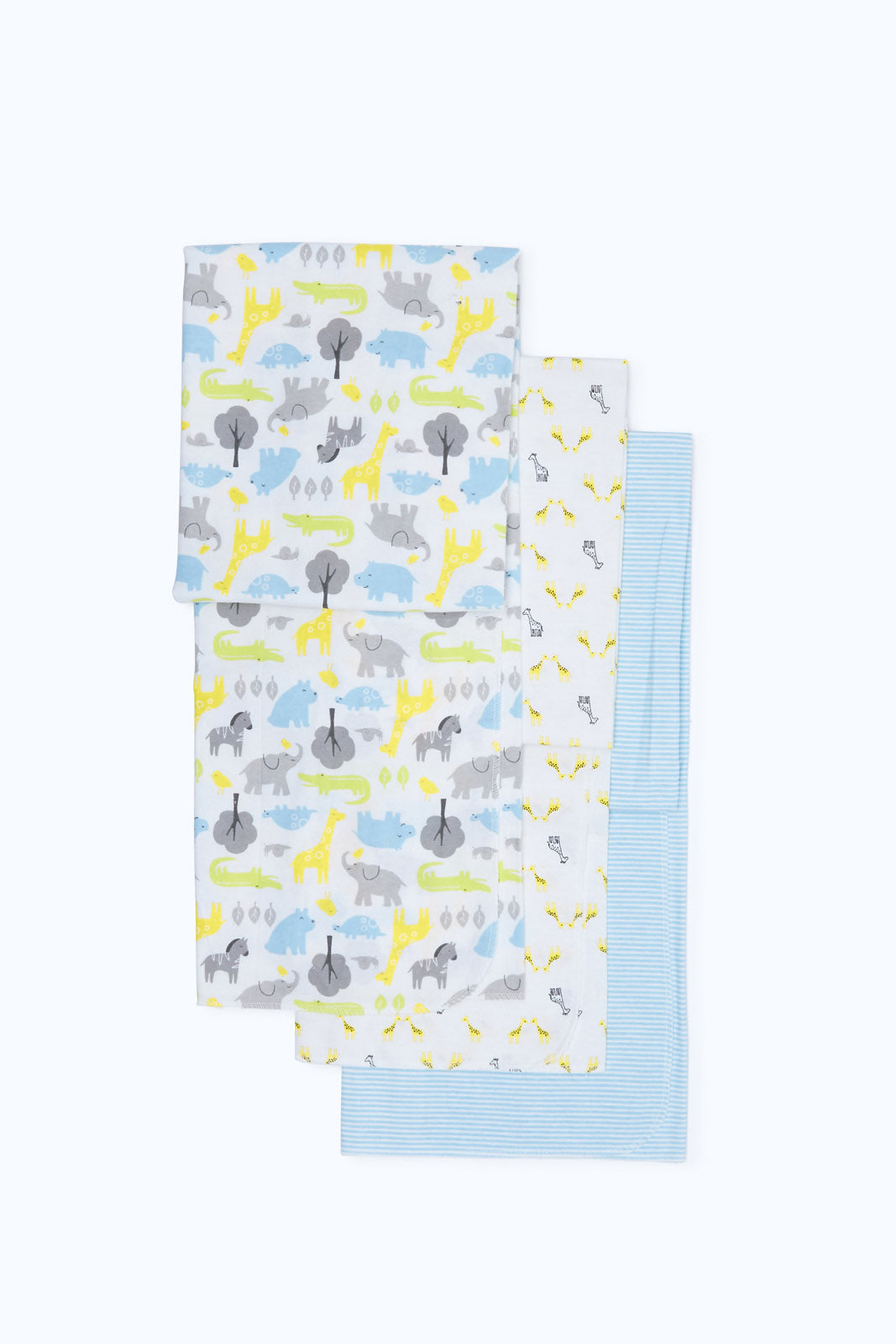 Redtag-Green-3-Pack-Boy-Multi--Pack-Fannel-Blankets-Category:Newborn-Accessories,-Colour:Yellow,-Deals:2-FOR-90,-Deals:New-In,-Dept:New-Born,-Filter:Baby-(0-to-12-Mths),-H1:KWR,-H2:NBF,-H3:ACC,-H4:SAT,-NBF-Newborn-Accessories,-New-In-NBF-APL,-Non-Sale,-S23B,-Season:S23B,-Section:Boys-(0-to-14Yrs)-Baby-0 to 12 Months