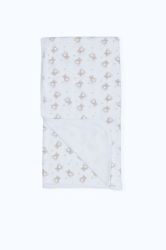 Redtag-White-Allover-Print-Double-Jersey-Knite-Blanket-Category:Newborn-Accessories,-Colour:Yellow,-Deals:New-In,-Dept:New-Born,-Filter:Baby-(0-to-12-Mths),-H1:KWR,-H2:NBF,-H3:ACC,-H4:SAT,-NBF-Newborn-Accessories,-New-In-NBF-APL,-Non-Sale,-S23B,-Season:S23B,-Section:Boys-(0-to-14Yrs)-Baby-0 to 12 Months