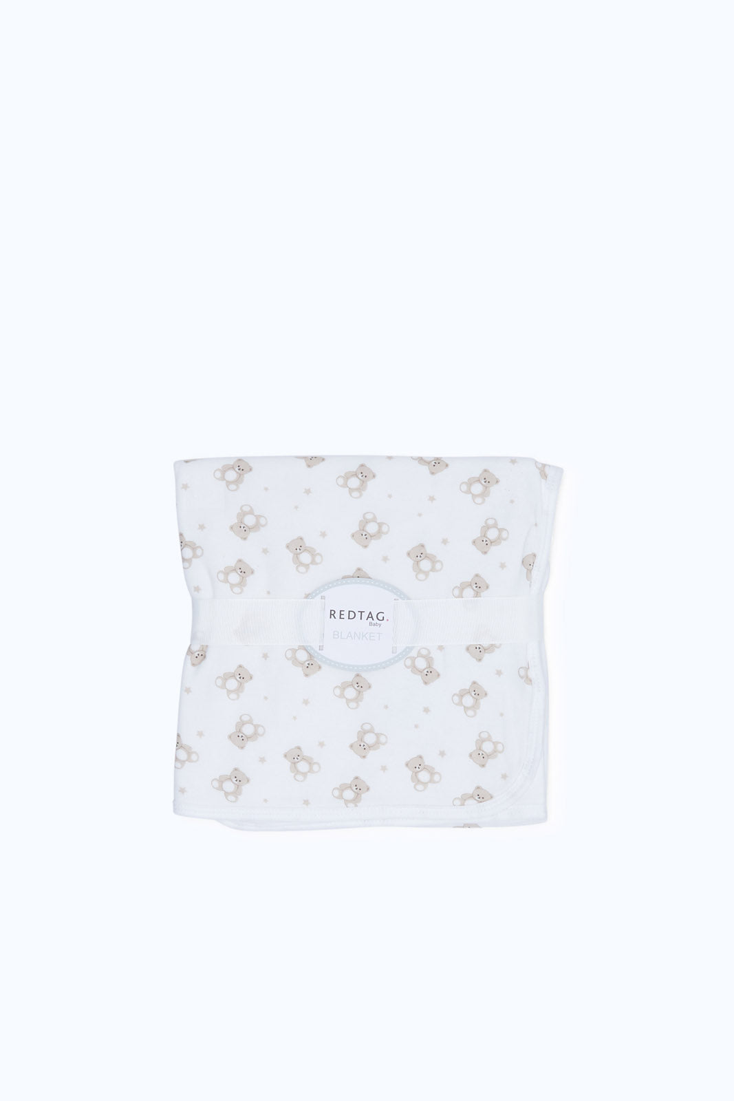 Redtag-White-Allover-Print-Double-Jersey-Knite-Blanket-Category:Newborn-Accessories,-Colour:Yellow,-Deals:New-In,-Dept:New-Born,-Filter:Baby-(0-to-12-Mths),-H1:KWR,-H2:NBF,-H3:ACC,-H4:SAT,-NBF-Newborn-Accessories,-New-In-NBF-APL,-Non-Sale,-S23B,-Season:S23B,-Section:Boys-(0-to-14Yrs)-Baby-0 to 12 Months