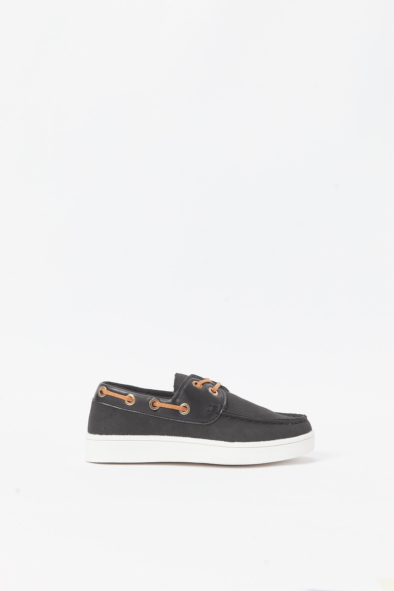 Redtag-Black-Boat-Shoe-BSR-Shoes,-Category:Shoes,-Colour:Black,-Deals:New-In,-Filter:Boys-Footwear-(5-to-14-Yrs),-New-In-BSR-FOO,-Non-Sale,-RMD,-S23B,-Section:Boys-(0-to-14Yrs)-Senior-Boys-5 to 14 Years
