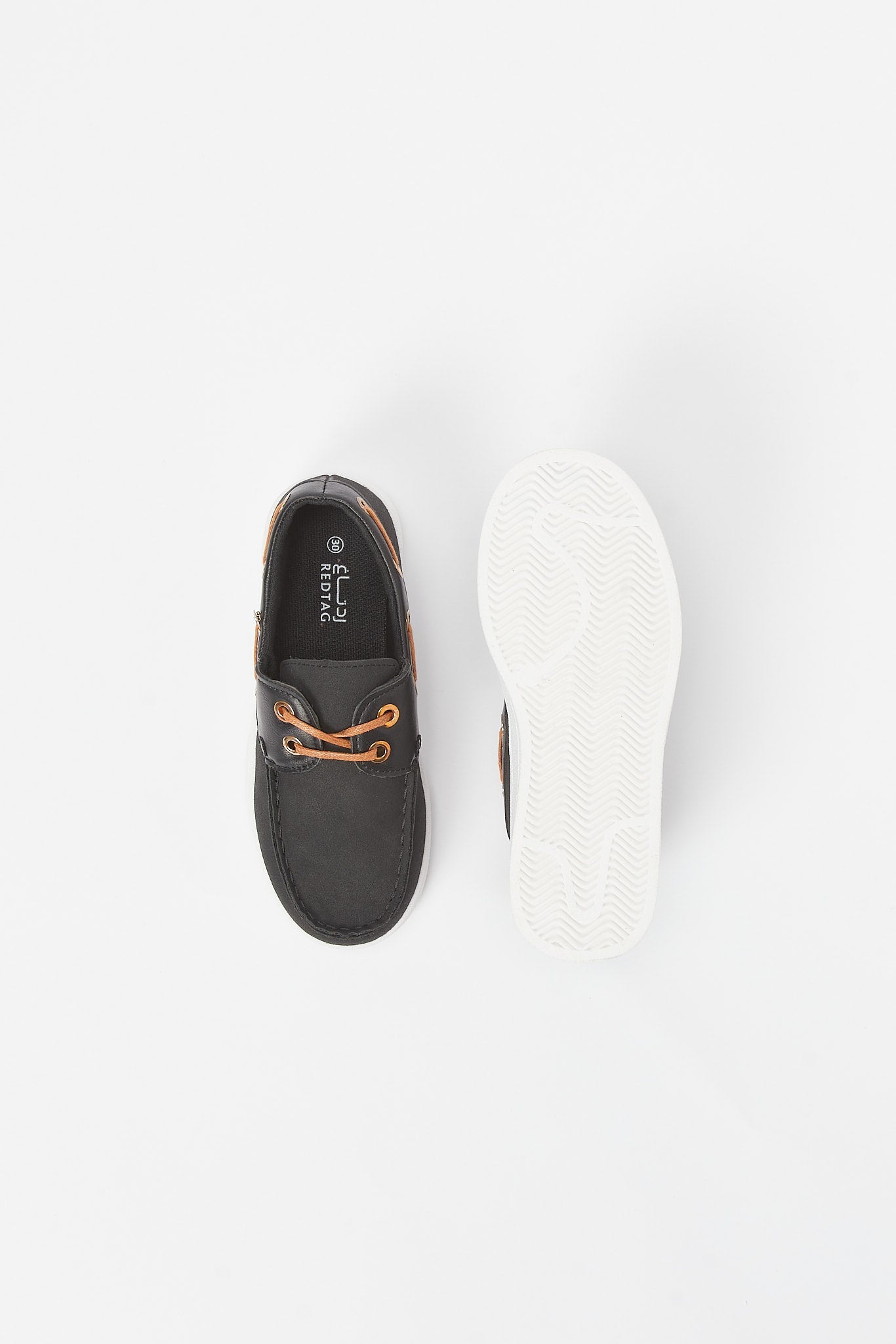 Redtag-Black-Boat-Shoe-BSR-Shoes,-Category:Shoes,-Colour:Black,-Deals:New-In,-Filter:Boys-Footwear-(5-to-14-Yrs),-New-In-BSR-FOO,-Non-Sale,-RMD,-S23B,-Section:Boys-(0-to-14Yrs)-Senior-Boys-5 to 14 Years