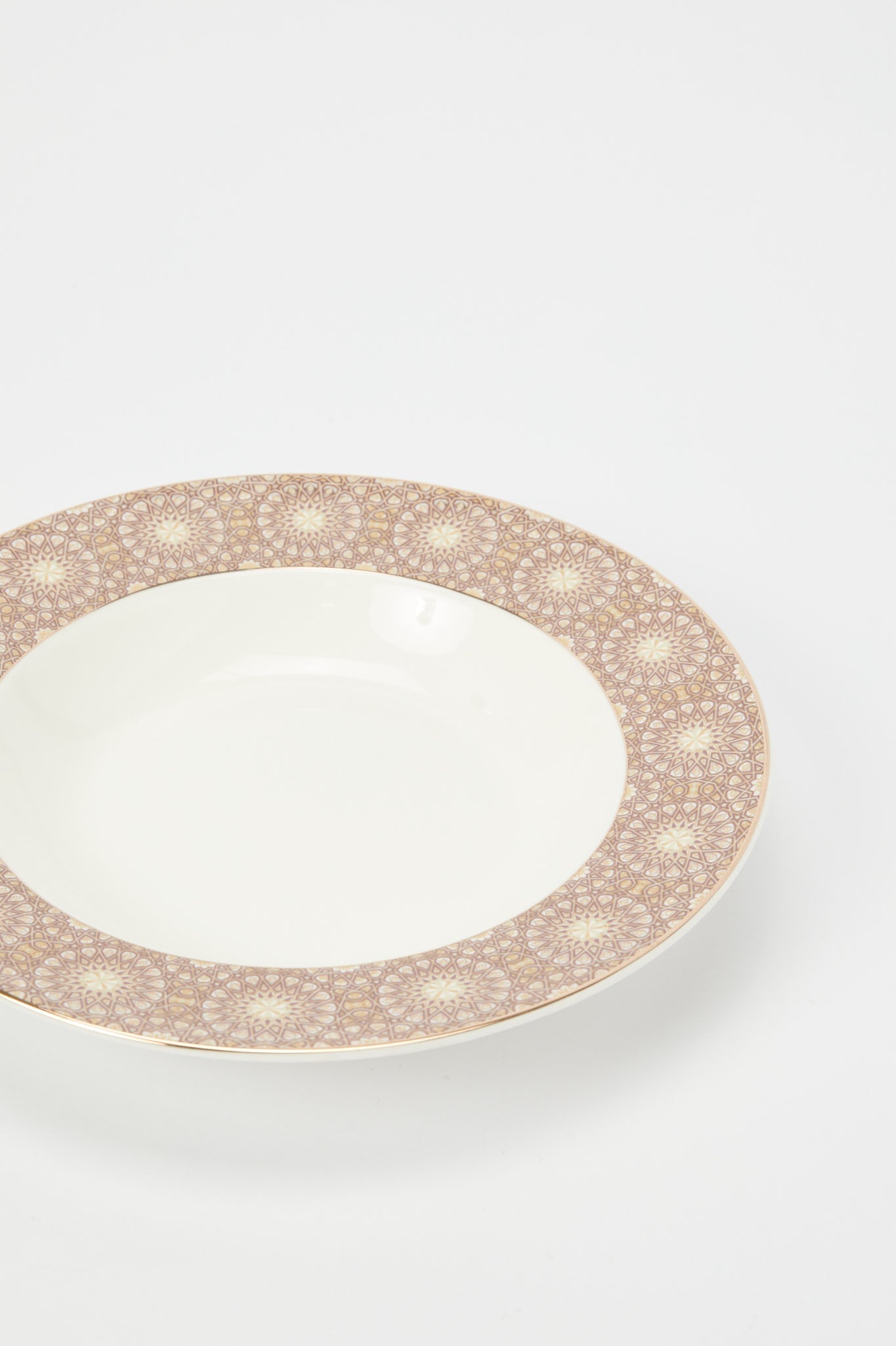 Redtag-Multi-Geomatric-Soup-Plate-Category:2-Tier-Stand,-Colour:Multicolour,-Deals:New-In,-Filter:Home-Dining,-H1:HMW,-H2:DIN,-H3:CRC,-H4:CSN,-HMW-DIN-Crockery,-New-In-HMW-DIN,-Non-Sale,-Promo:STELLA,-RMD,-S23B,-Season:S23B,-Section:Homewares,-Style:FASHION-Home-Dining-