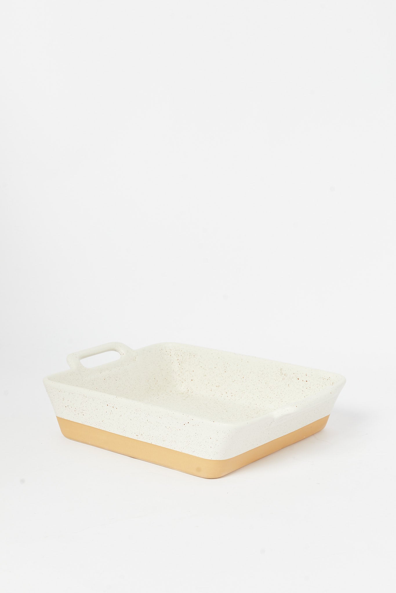 Redtag-Off-White-Square-Baking-Dish-Category:Bakeware,-Colour:Cream,-Deals:New-In,-Filter:Home-Dining,-H1:HMW,-H2:DIN,-H3:SEW,-H4:SSI,-HMW-DIN-Serveware,-New-In-HMW-DIN,-Non-Sale,-S23B,-Season:S23B,-Section:Homewares-Home-Dining-