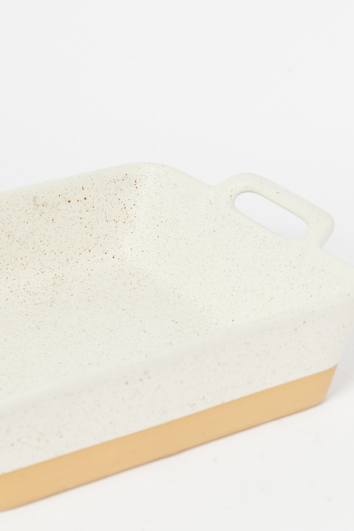 Redtag-Off-White-Square-Baking-Dish-Category:Bakeware,-Colour:Cream,-Deals:New-In,-Filter:Home-Dining,-H1:HMW,-H2:DIN,-H3:SEW,-H4:SSI,-HMW-DIN-Serveware,-New-In-HMW-DIN,-Non-Sale,-S23B,-Season:S23B,-Section:Homewares-Home-Dining-