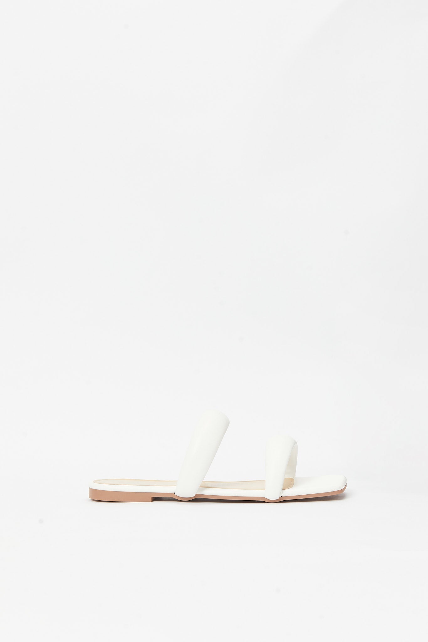 Redtag-White-2-Strap-Mule-Category:Shoes,-Colour:White,-Deals:New-In,-Filter:Women's-Footwear,-LEC-Sandals,-N/A,-New-In-Women-FOO,-Non-Sale,-S23B,-Section:Women-Women's-