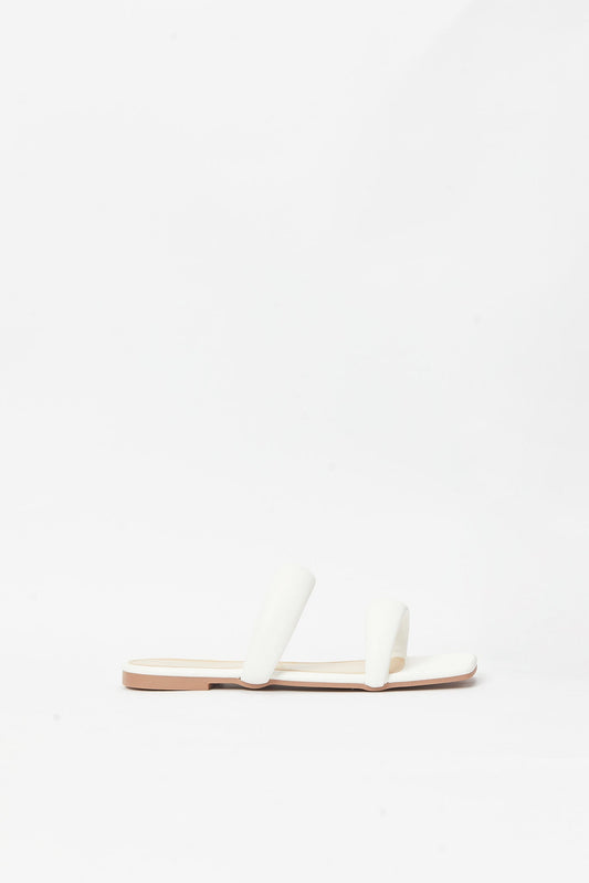 Redtag-White-2-Strap-Mule-Category:Shoes,-Colour:White,-Deals:New-In,-Filter:Women's-Footwear,-LEC-Sandals,-N/A,-New-In-Women-FOO,-Non-Sale,-S23B,-Section:Women-Women's-