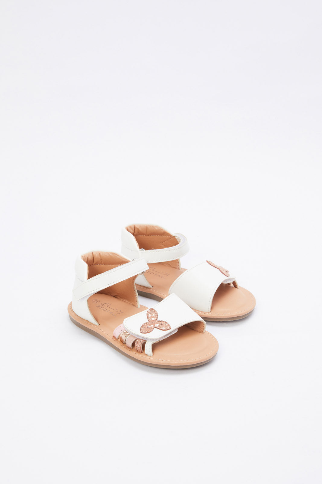 Redtag-White-Sandal-Category:Shoes,-Colour:White,-Deals:New-In,-Filter:Girls-Footwear-(1-to-3-Yrs),-H1:FOO,-H2:ING,-H3:SHO,-H4:CAH,-ING-Shoes,-N/A,-New-In-ING-FOO,-Non-Sale,-RMD,-S23B,-Season:S23B,-Section:Girls-(0-to-14Yrs)-Infant-Girls-1 to 3 Years