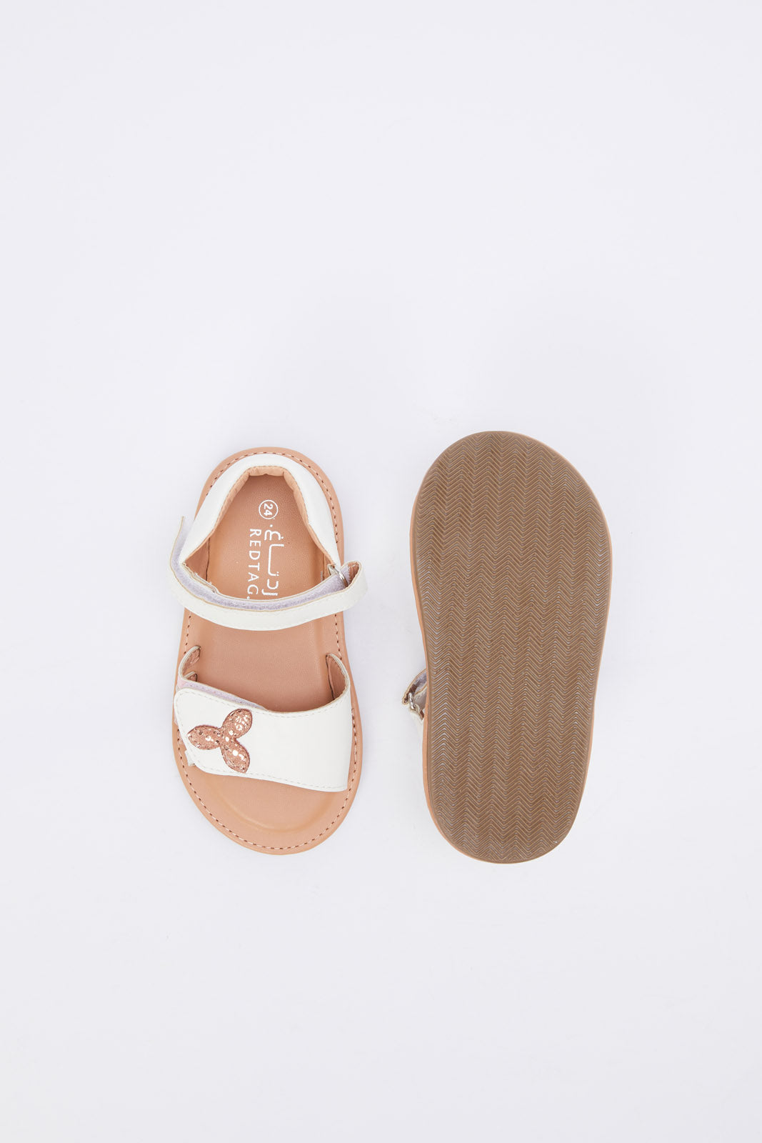Redtag-White-Sandal-Category:Shoes,-Colour:White,-Deals:New-In,-Filter:Girls-Footwear-(1-to-3-Yrs),-H1:FOO,-H2:ING,-H3:SHO,-H4:CAH,-ING-Shoes,-N/A,-New-In-ING-FOO,-Non-Sale,-RMD,-S23B,-Season:S23B,-Section:Girls-(0-to-14Yrs)-Infant-Girls-1 to 3 Years