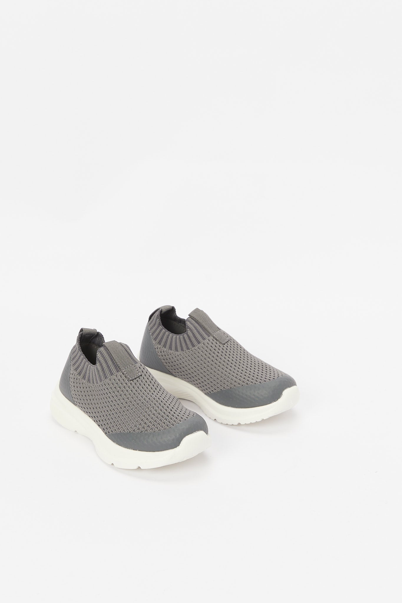 Redtag-Grey-Knit-Slip-On-BOY-Trainers,-Category:Shoes,-Colour:Grey,-Deals:New-In,-Filter:Boys-Footwear-(3-to-5-Yrs),-H1:FOO,-H2:BOY,-H3:TRN,-H4:CLT,-N/A,-New-In-BOY-FOO,-Non-Sale,-S23B,-Season:S23B,-Section:Boys-(0-to-14Yrs)-Boys-3 to 5 Years