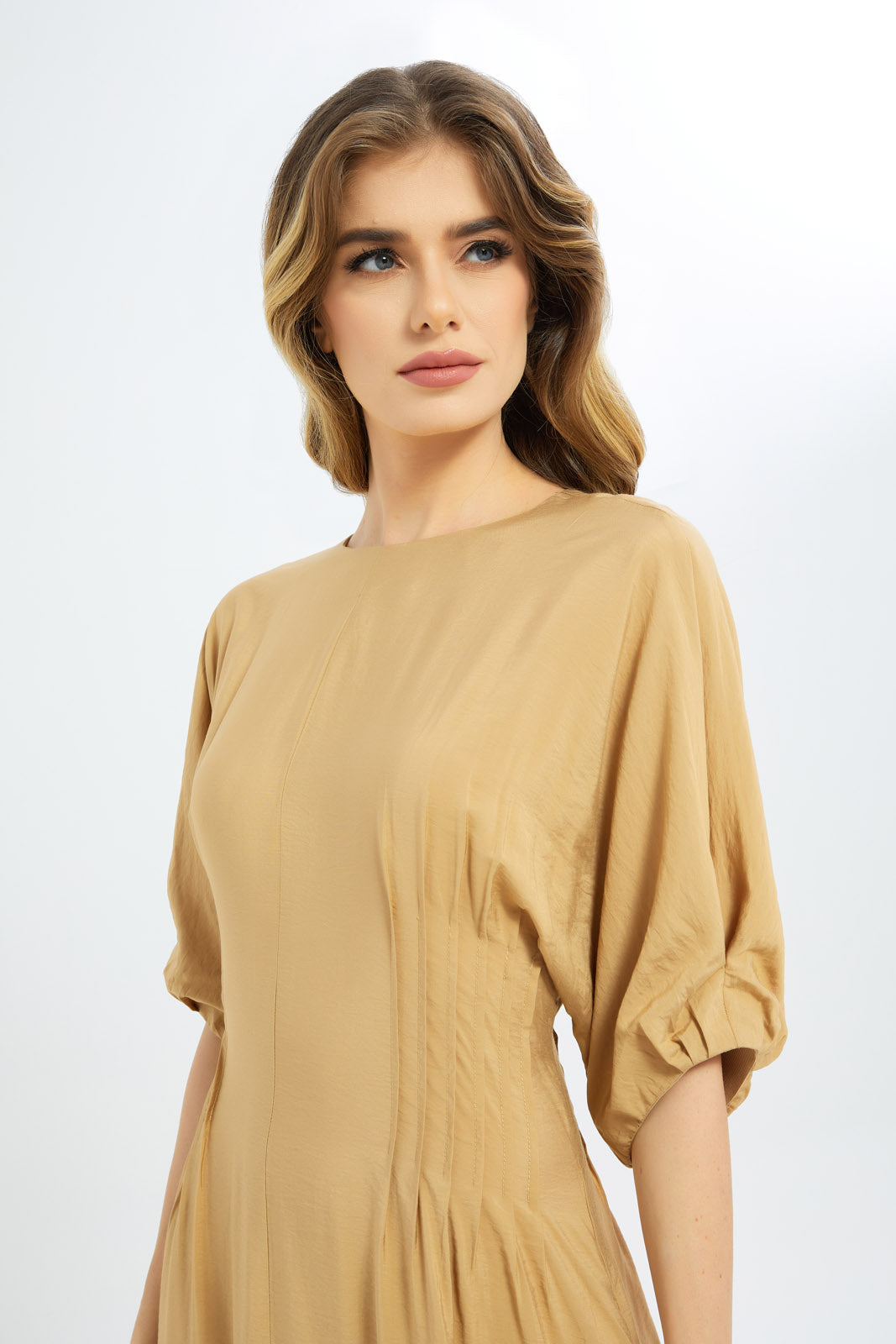 Redtag-Women-Sand-Long-Dress-Category:Dresses,-Colour:Sand,-Deals:New-In,-Dept:Ladieswear,-Filter:Women's-Clothing,-LDC,-LDC-Dresses,-New-In-LDC-APL,-Non-Sale,-S23C,-Section:Women-Women's-
