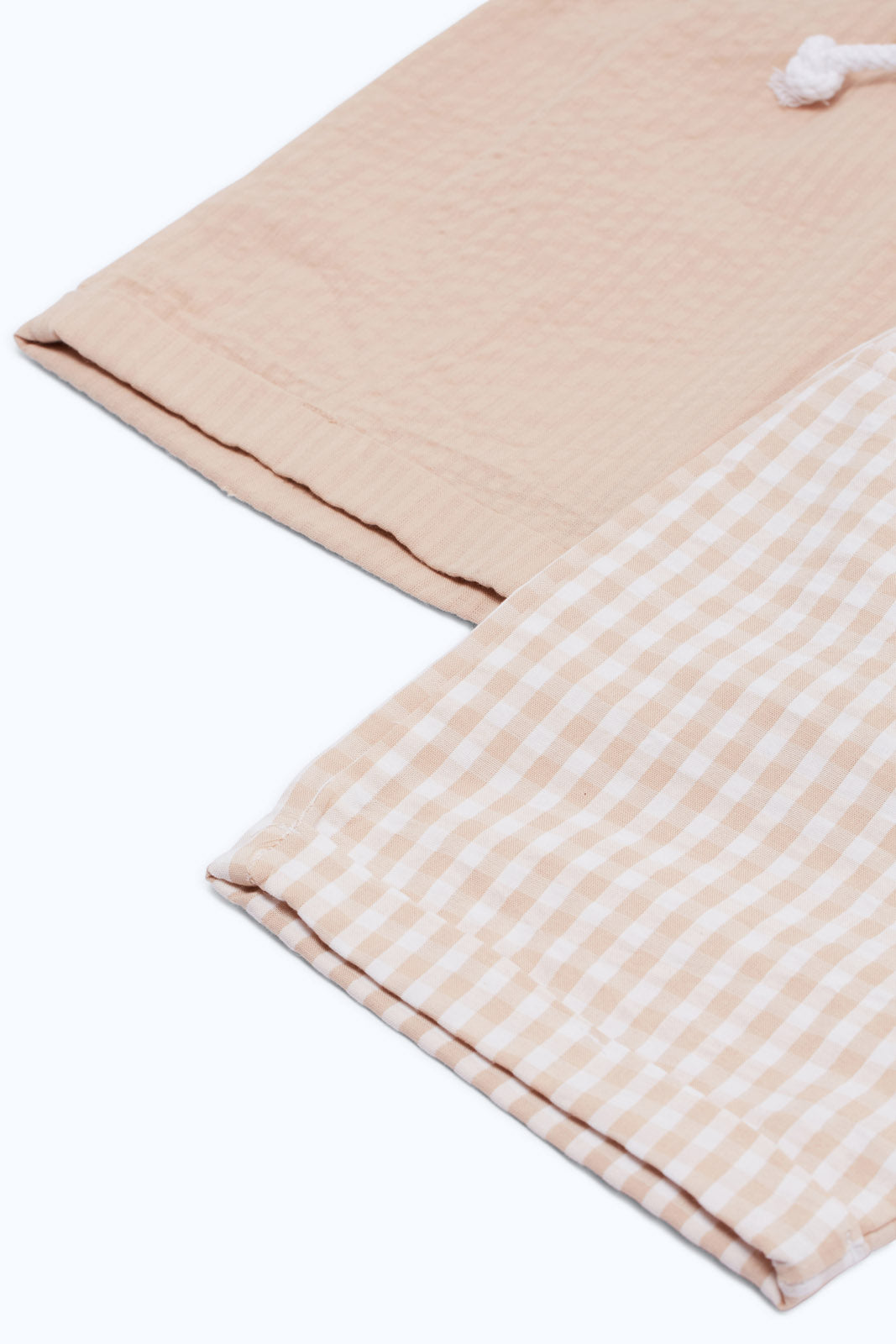 Redtag-Boys-Beige/White-2-Pack-Pack-Searsucker-Trs-Shorts-Category:Shorts,-Colour:Beige,-Deals:New-In,-Dept:Boys,-Filter:Infant-Boys-(3-to-24-Mths),-H1:KWR,-H2:INB,-H3:TRS,-H4:SRT,-INB-Shorts,-New-In-INB-APL,-Non-Sale,-RMD,-S23C,-Season:S23C,-Section:Boys-(0-to-14Yrs)-Infant-Boys-3 to 24 Months