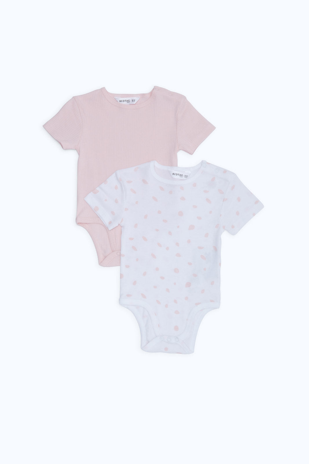 Redtag-Pink-Aop-2-Pc-Rib---Girl-Bodysuit-Category:Bodysuits,-Colour:Blue,-Deals:New-In,-Dept:New-Born,-Filter:Baby-(0-to-12-Mths),-H1:KWR,-H2:NBF,-H3:RMS,-H4:BSS,-NBF-Bodysuits,-New-In-NBF-APL,-Non-Sale,-S23C,-Season:S23C,-Section:Boys-(0-to-14Yrs)-Baby-0 to 12 Months
