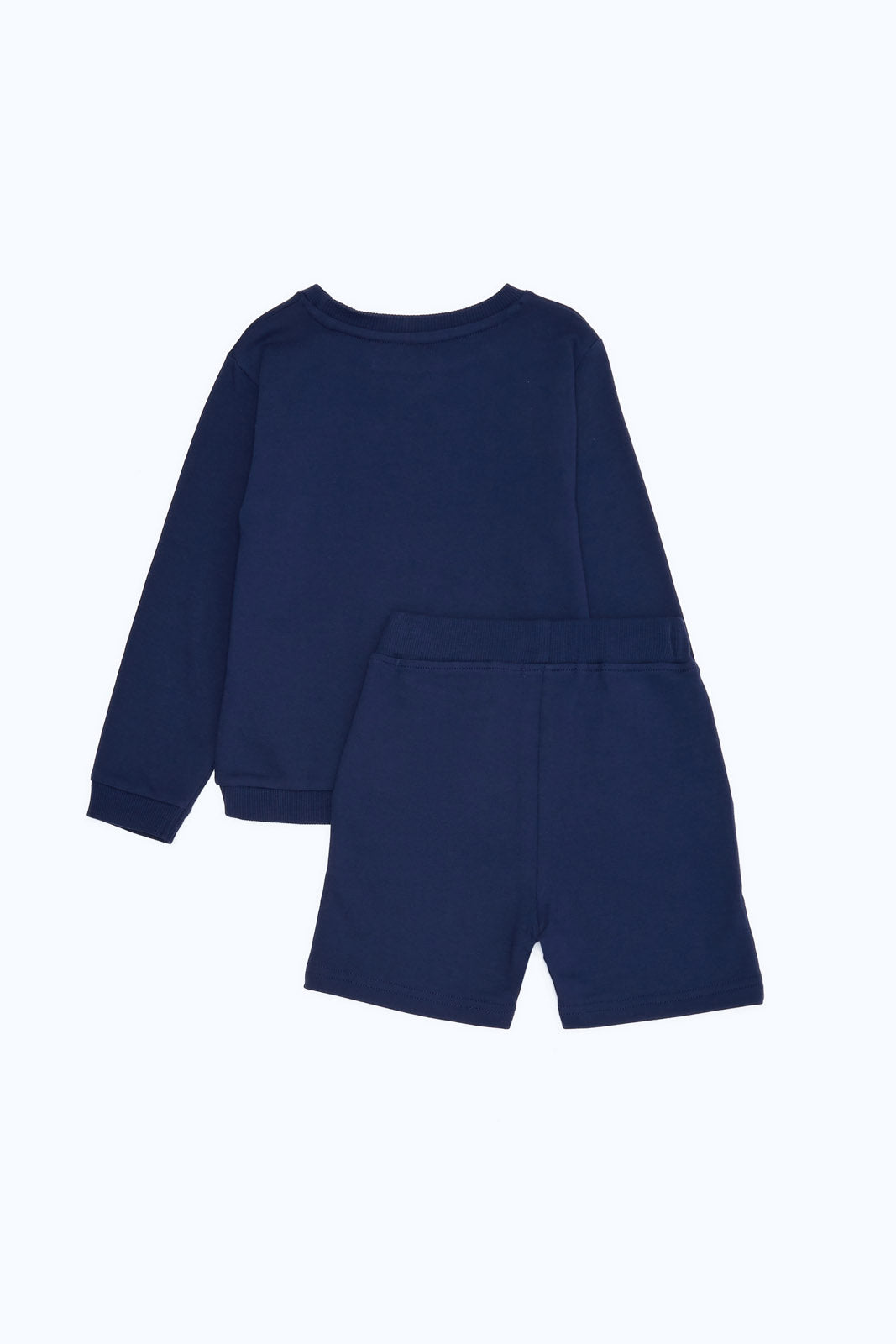 Redtag-Boys-Navy-Sweatshirts-And-Shorts-Terry-Set-Category:Sets,-Colour:Navy,-Deals:New-In,-Dept:Boys,-Filter:Infant-Boys-(3-to-24-Mths),-H1:KWR,-H2:INB,-H3:SET,-H4:CAE,-INB-Sets,-New-In-INB-APL,-Non-Sale,-S23B,-Season:S23B,-Section:Boys-(0-to-14Yrs),-Set:Set-of-2-Infant-Boys-3 to 24 Months