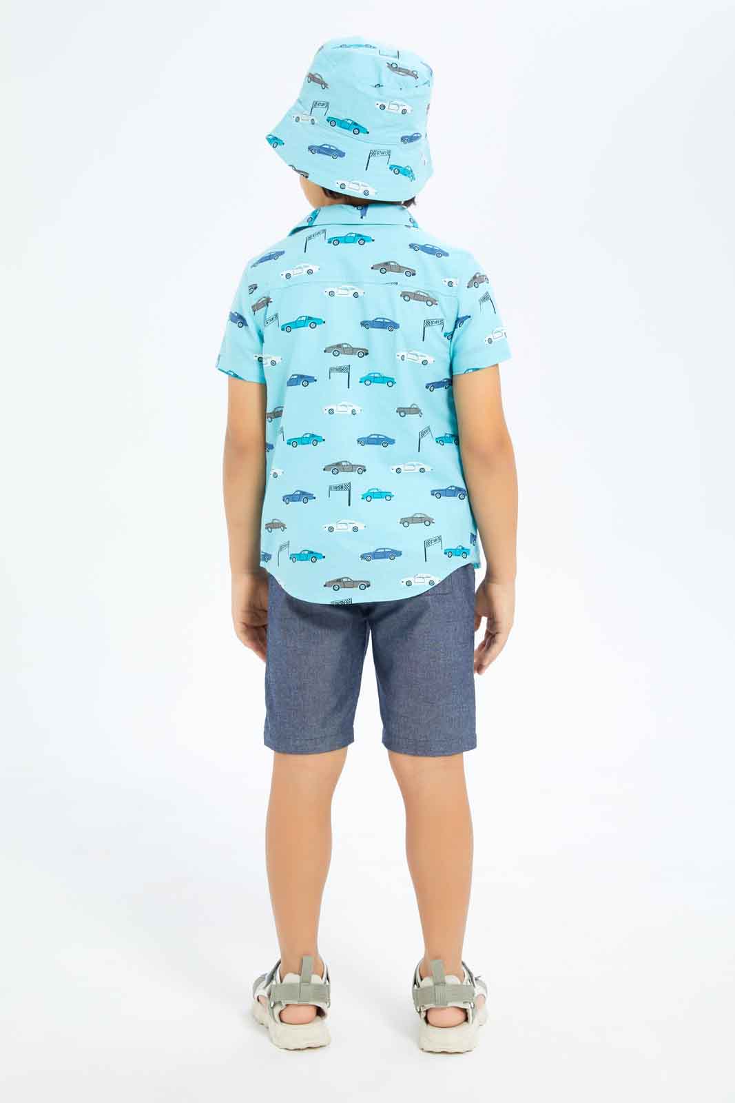 Redtag-Boys-Blue-Car-Print-4-Piece-Set-BOY-Sets,-Category:Sets,-Colour:Blue,-Deals:New-In,-Dept:Boys,-Filter:Boys-(2-to-8-Yrs),-New-In-BOY-APL,-Non-Sale,-S23C,-Section:Boys-(0-to-14Yrs)-Boys-2 to 8 Years