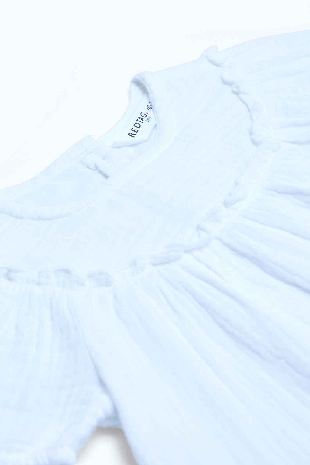 Redtag-Girls-White-Solid-Blouse-Category:Blouses,-Colour:White,-Deals:2-FOR-69,-Deals:New-In,-Dept:Girls,-Filter:Infant-Girls-(3-to-24-Mths),-ING-Blouses,-MQN,-New-In-ING-APL,-Non-Sale,-S23B,-Section:Girls-(0-to-14Yrs)-Infant-Girls-3 to 24 Months