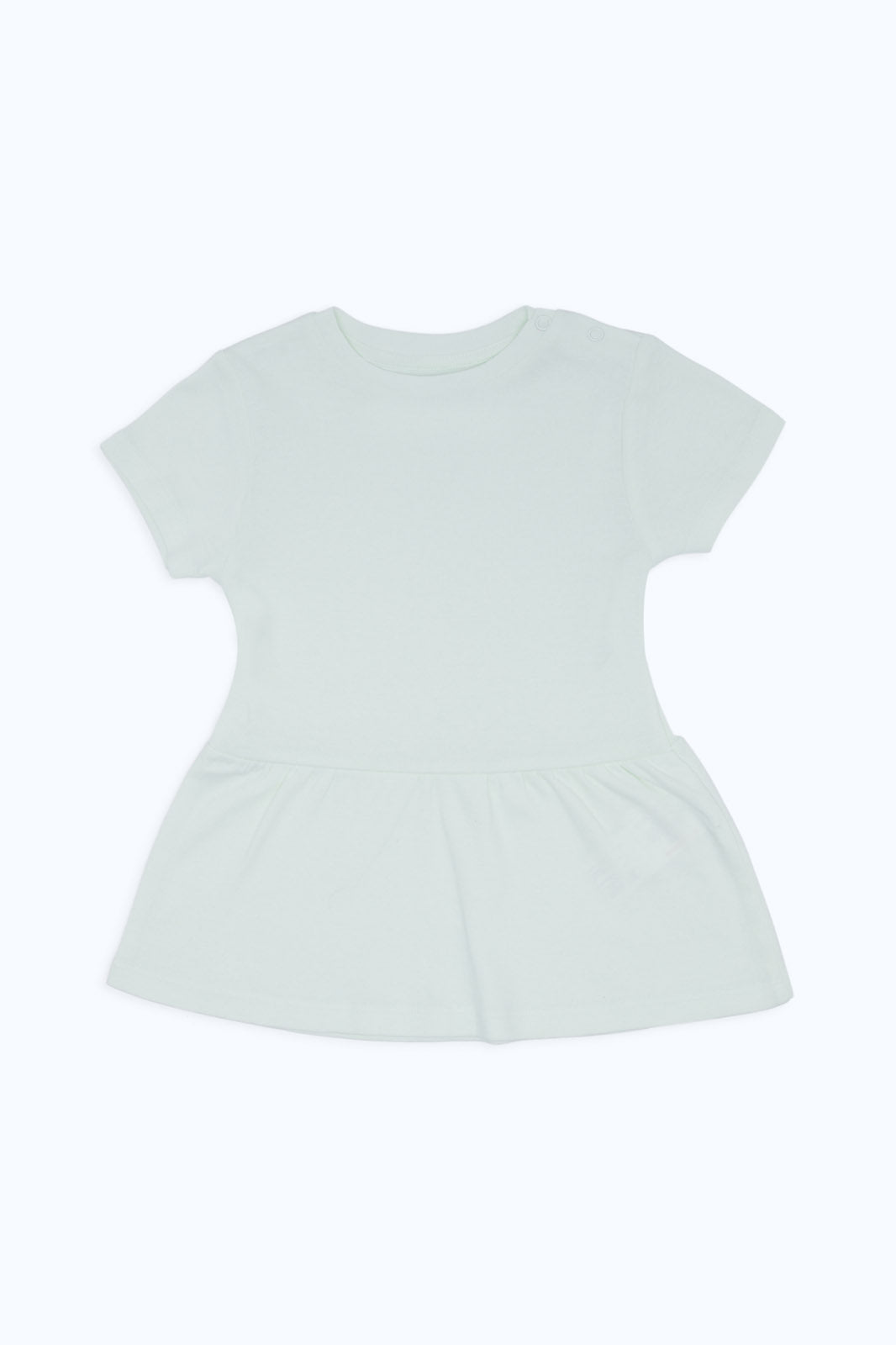 Redtag-Green-Sj-Plain-A-Line-Entry-Dress-Category:Dresses,-Colour:White,-Deals:New-In,-Dept:New-Born,-Filter:Baby-(0-to-12-Mths),-H1:KWR,-H2:NBF,-H3:DRS,-H4:CAD,-NBF-Dresses,-New-In-NBF-APL,-Non-Sale,-PPE,-S23C,-Season:S23C,-Section:Boys-(0-to-14Yrs)-Baby-0 to 12 Months