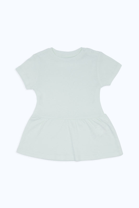 Redtag-Green-Sj-Plain-A-Line-Entry-Dress-Category:Dresses,-Colour:White,-Deals:New-In,-Dept:New-Born,-Filter:Baby-(0-to-12-Mths),-H1:KWR,-H2:NBF,-H3:DRS,-H4:CAD,-NBF-Dresses,-New-In-NBF-APL,-Non-Sale,-PPE,-S23C,-Season:S23C,-Section:Boys-(0-to-14Yrs)-Baby-0 to 12 Months