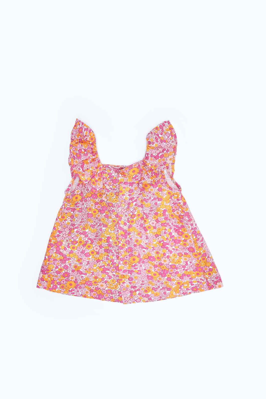Redtag-Girls-Red-Floral-Aop-Blouse-Category:Blouses,-Colour:Red,-Deals:2-FOR-69,-Deals:New-In,-Dept:Girls,-Filter:Infant-Girls-(3-to-24-Mths),-ING-Blouses,-MQN,-New-In-ING-APL,-Non-Sale,-S23B,-Section:Girls-(0-to-14Yrs)-Infant-Girls-3 to 24 Months