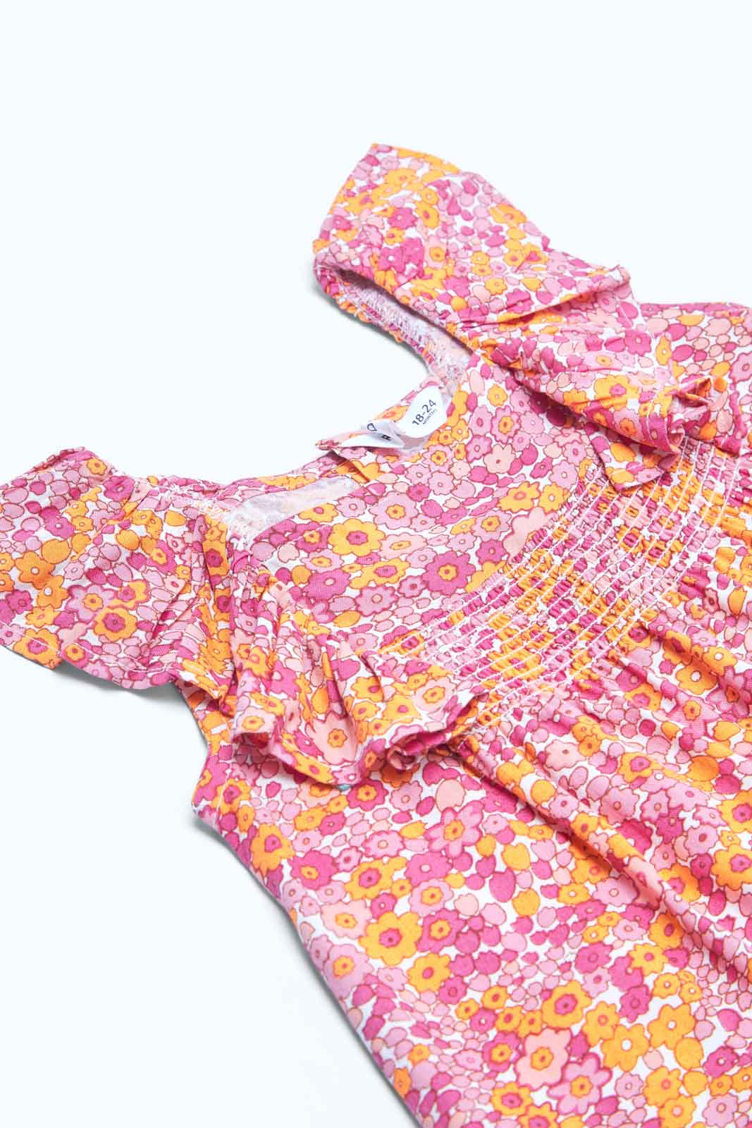 Redtag-Girls-Red-Floral-Aop-Blouse-Category:Blouses,-Colour:Red,-Deals:2-FOR-69,-Deals:New-In,-Dept:Girls,-Filter:Infant-Girls-(3-to-24-Mths),-ING-Blouses,-MQN,-New-In-ING-APL,-Non-Sale,-S23B,-Section:Girls-(0-to-14Yrs)-Infant-Girls-3 to 24 Months