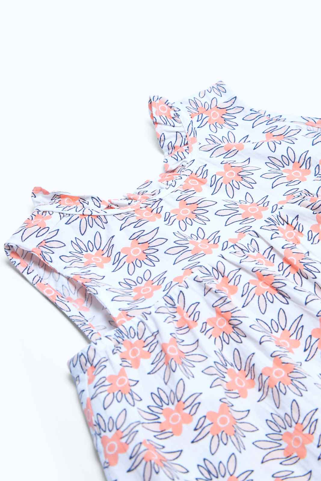Redtag-Girls-Blue-Floral-Aop-Blouse-Category:Blouses,-Colour:Blue,-Deals:New-In,-Dept:Girls,-Filter:Infant-Girls-(3-to-24-Mths),-ING-Blouses,-MQN,-New-In-ING-APL,-Non-Sale,-S23B,-Section:Girls-(0-to-14Yrs)-Infant-Girls-3 to 24 Months