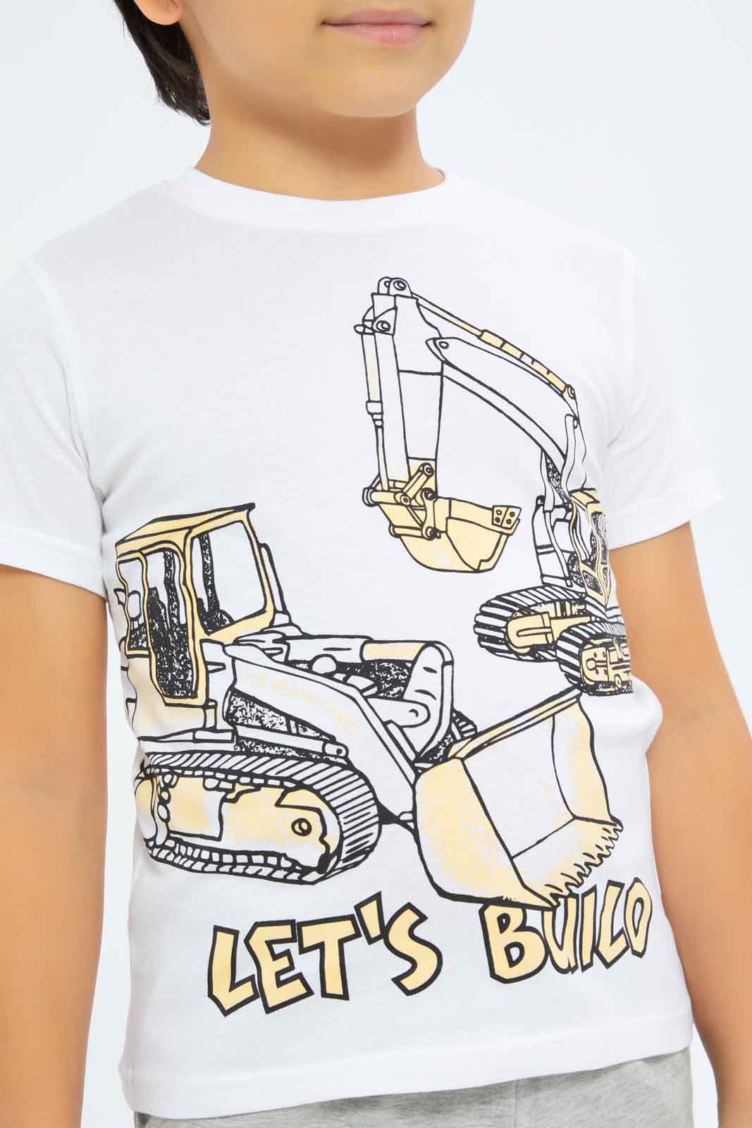 Redtag-Boys-Yellow-Bulldozer-BOY-T-Shirts,-Category:T-Shirts,-CHA,-Colour:Yellow,-Deals:New-In,-Dept:Boys,-Filter:Boys-(2-to-8-Yrs),-New-In-BOY-APL,-Non-Sale,-S23B,-Section:Boys-(0-to-14Yrs),-VLM-Boys-2 to 8 Years