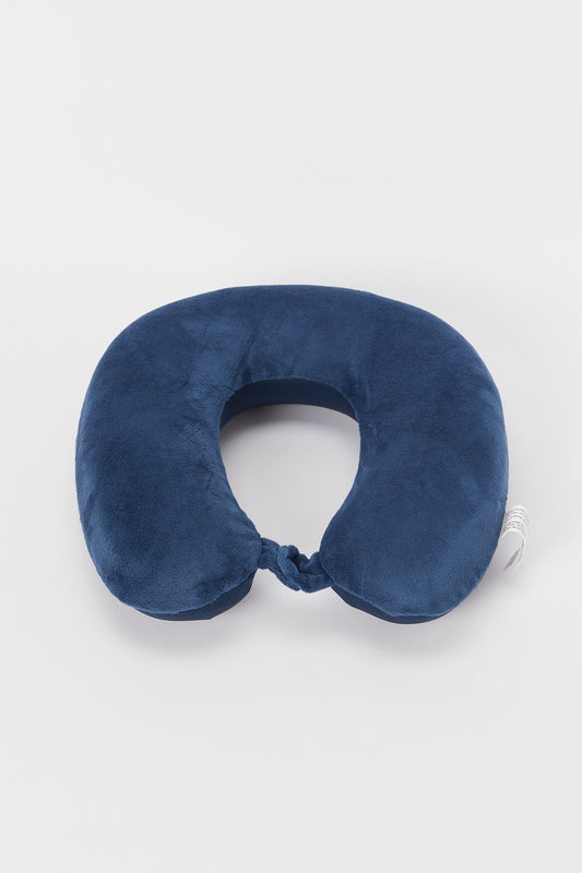 Redtag-Navy-U-Shape-Soft-Travel-Pillow-Category:Travel-Pillows,-Colour:Navy,-Filter:Travel-Accessories,-IMP-Travel-Pillows,-New-In,-New-In-IMP-ACC,-Non-Sale,-S23B,-Section:Homewares-Travel-Accessories-